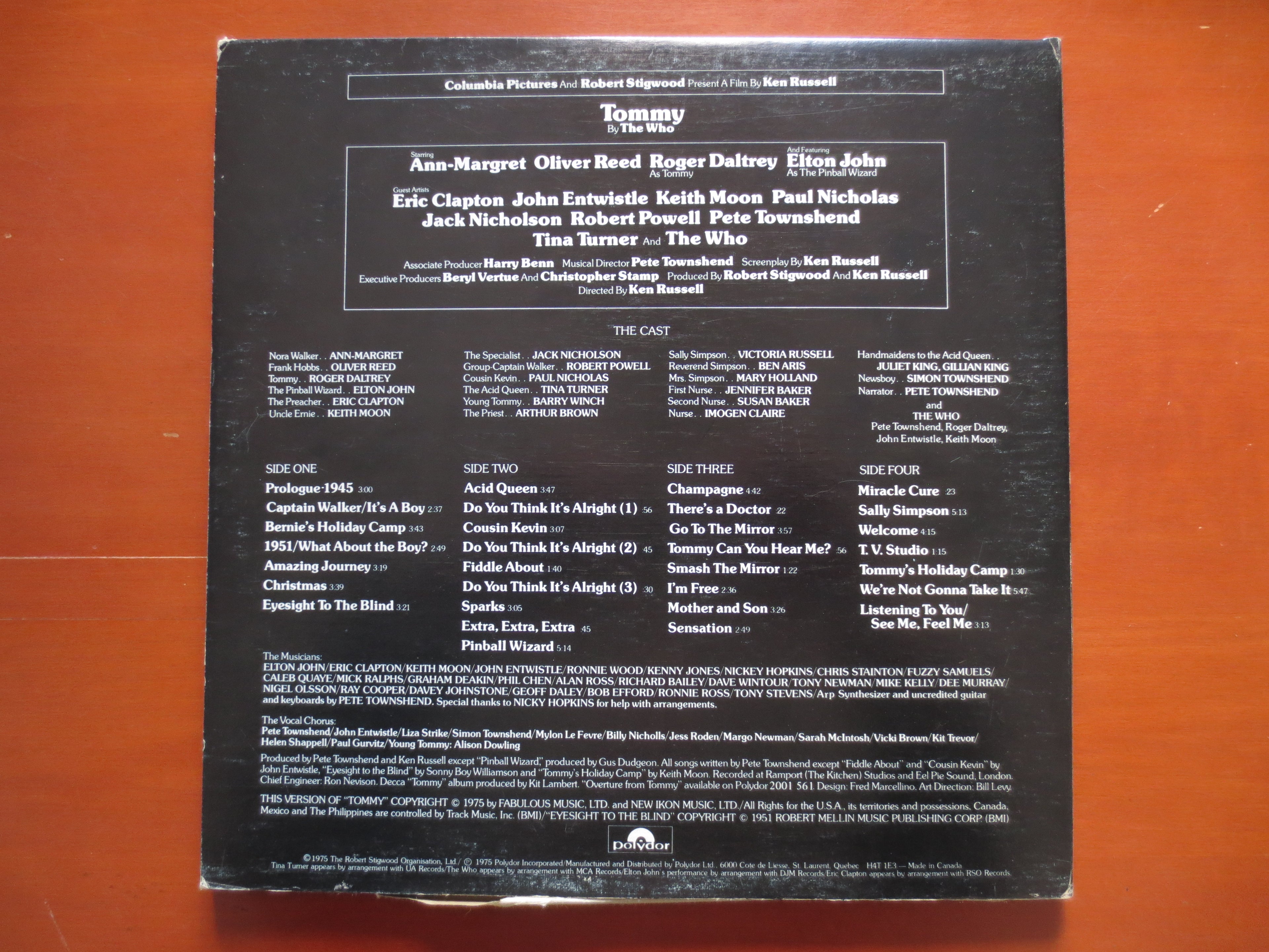 The Who – Tommy (Original Soundtrack) (1975) Double Vinyl LP