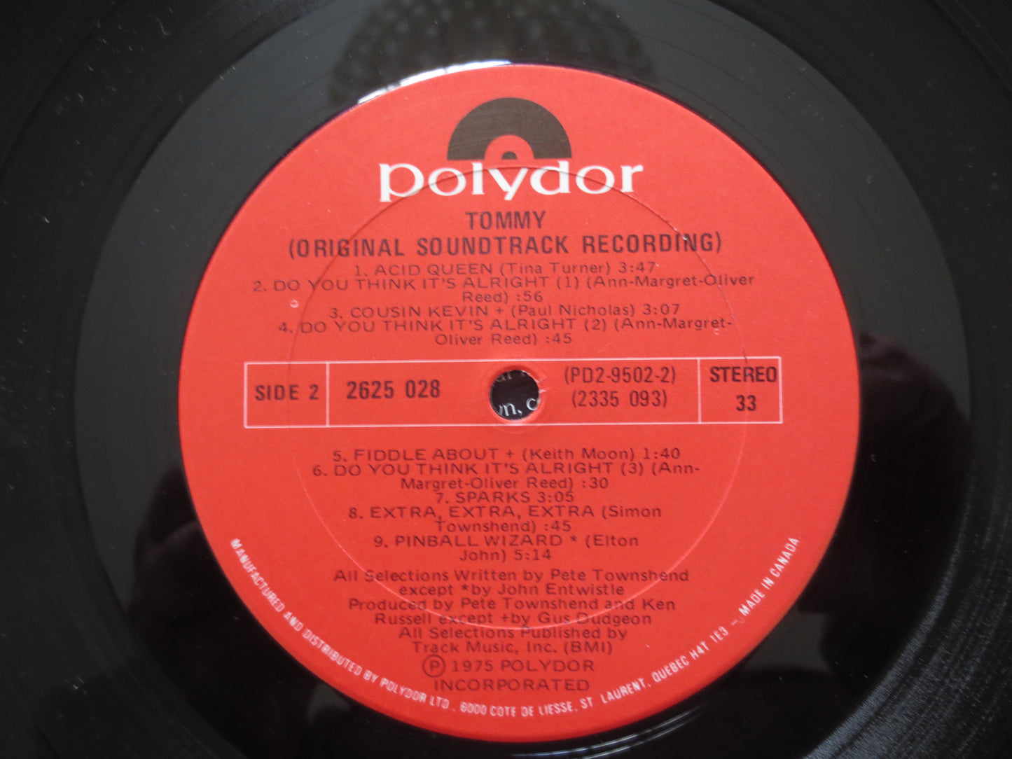 TOMMY, TOMMY Soundtrack, TOMMY the Movie, Vintage Vinyl, Vinyl Records, The Who Records, The Who Albums, Lps, 1975 Records