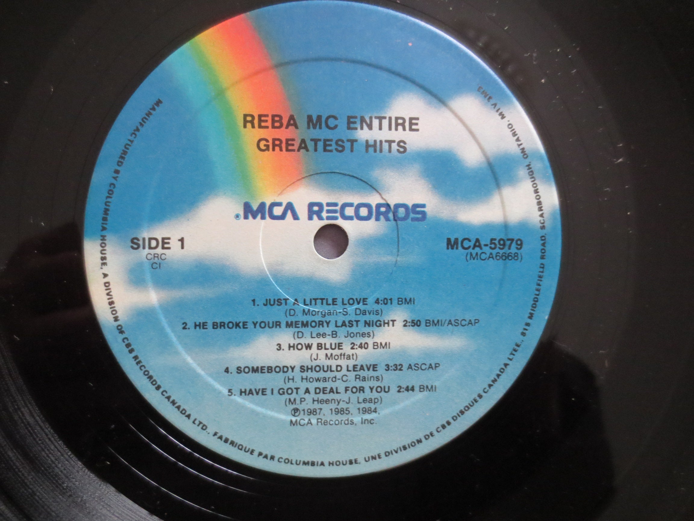 Reba McEntire – Greatest Hits (1987) Vinyl LP