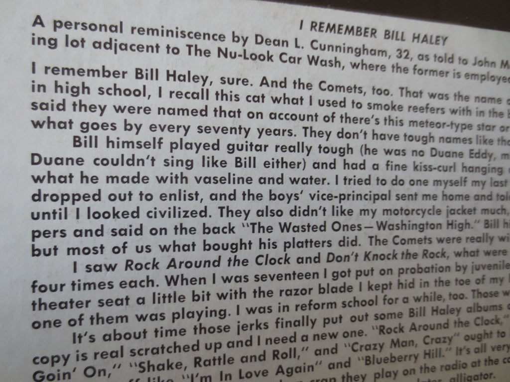 Bill Haley & His Comets – Rock and Roll (1971) Vinyl LP
