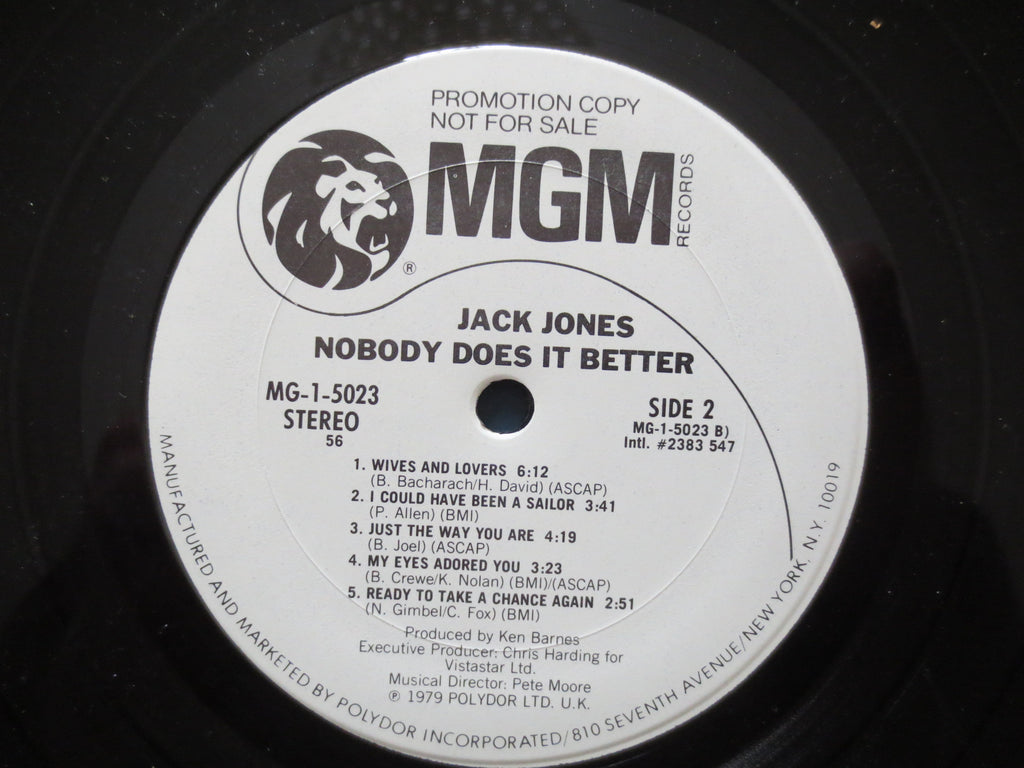 Jack Jones – Nobody Does It Better (1975) Vinyl LP