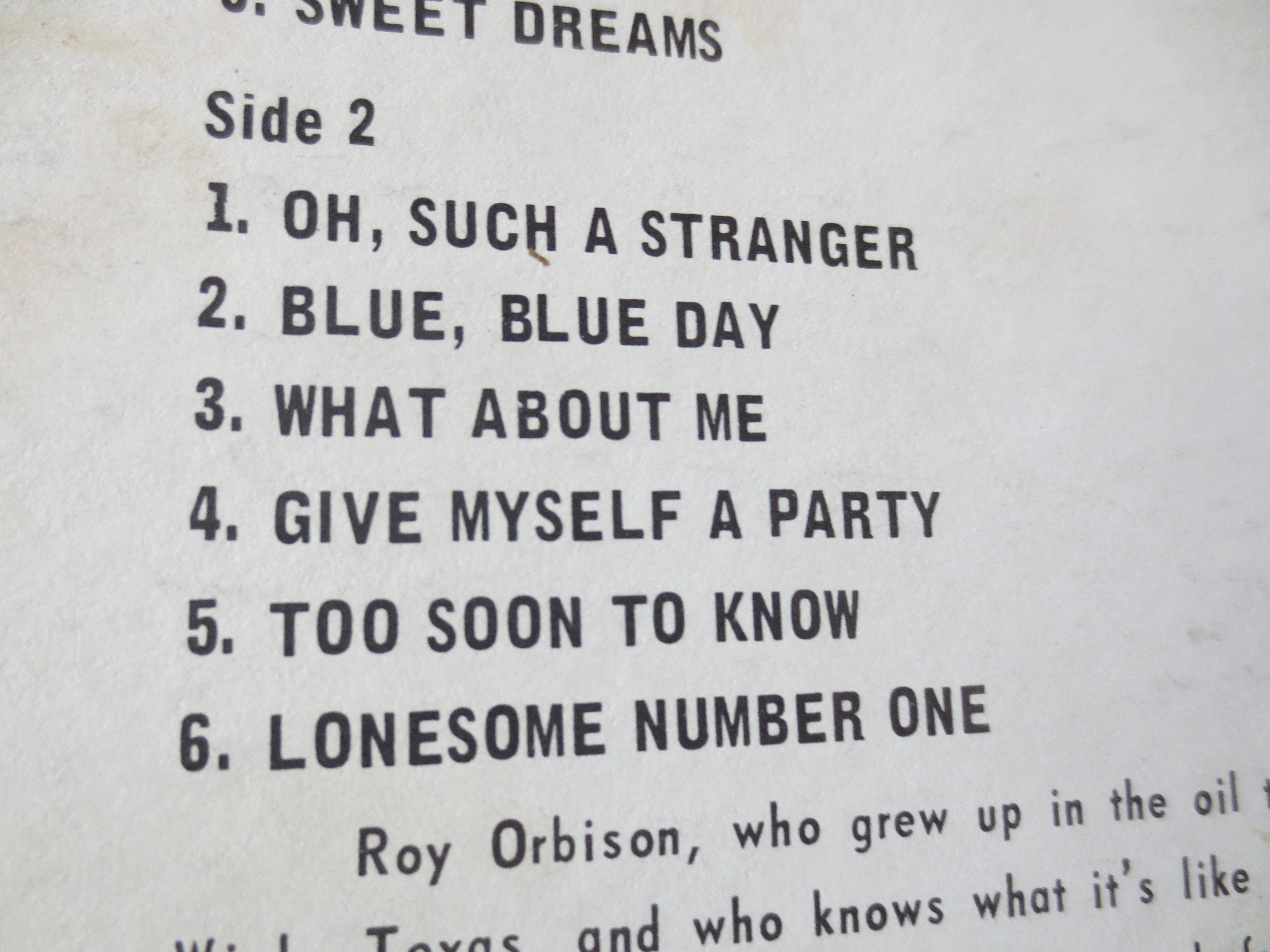 Roy Orbison – Roy Orbison Sings Don Gibson (1966) [Vinyl LP]