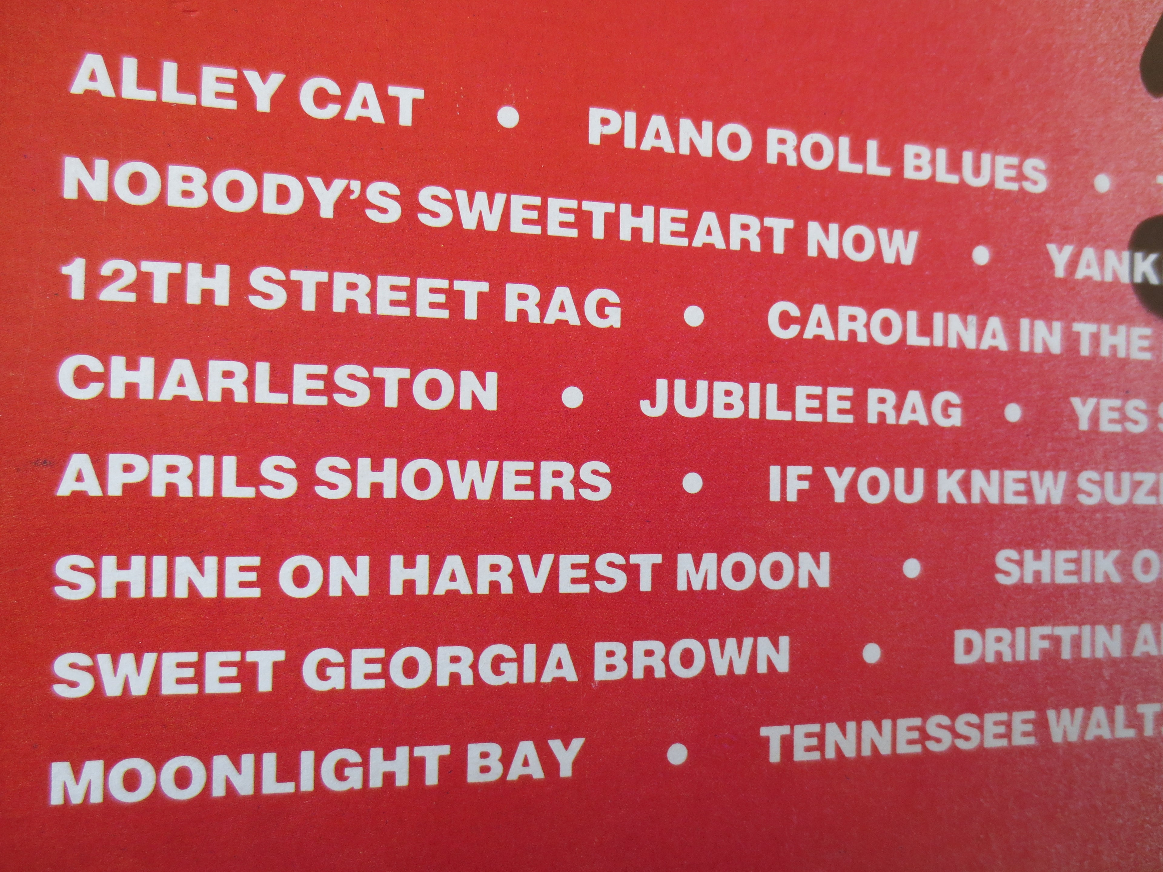 25 Honky Tonk Piano Hits – Ragtime Music (1976) Vinyl LP