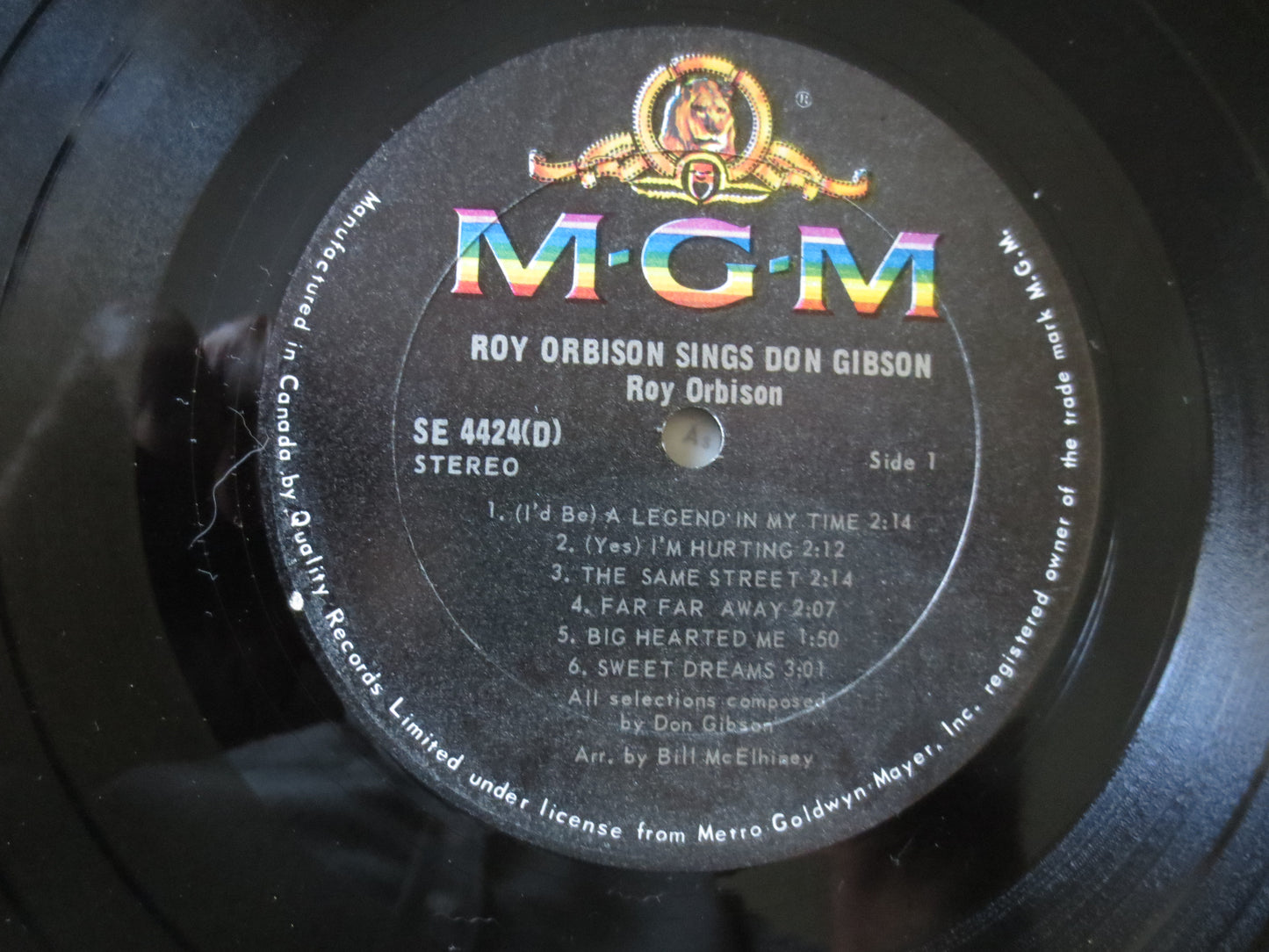 ROY ORBISON, SINGS, Don Gibson, Vintage Vinyl, Roy Orbison Records, Roy Orbison Albums, lps, Vinyl Pop, Vinyl, 1966 Records