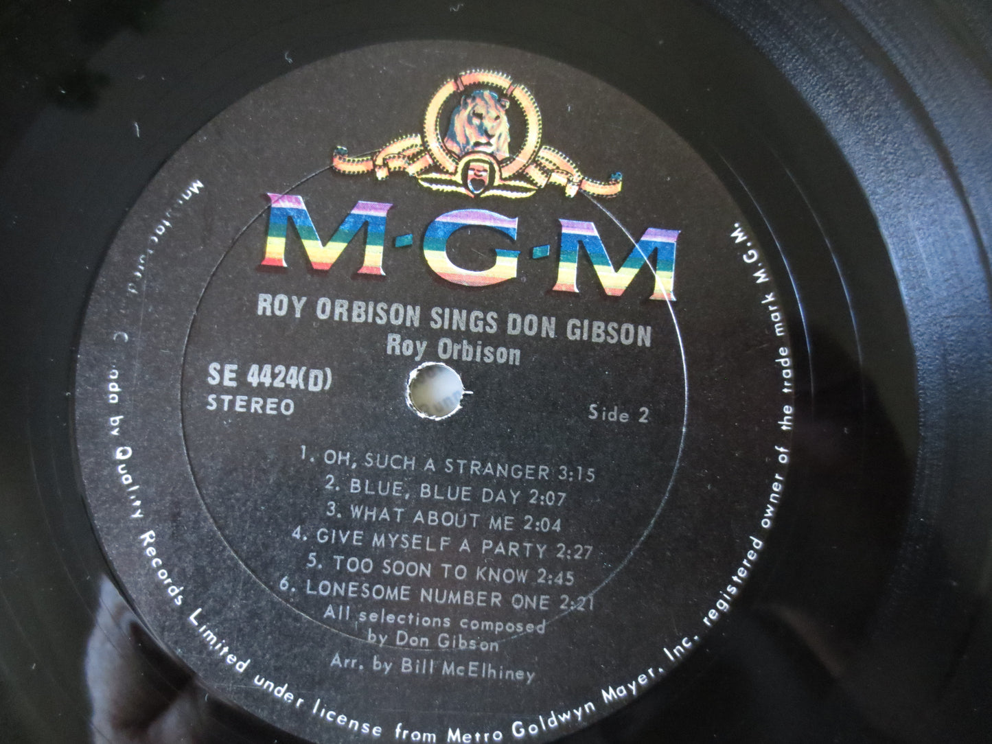 ROY ORBISON, SINGS, Don Gibson, Vintage Vinyl, Roy Orbison Records, Roy Orbison Albums, lps, Vinyl Pop, Vinyl, 1966 Records