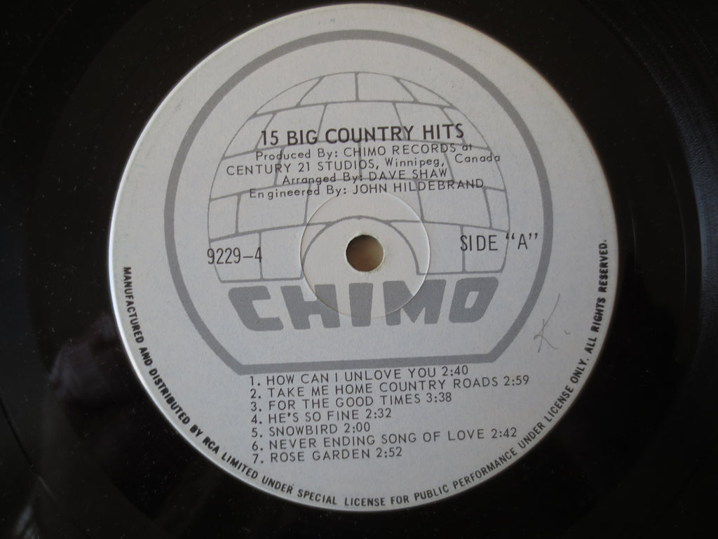 House of Random – 15 Big Country Hits (1967) Vinyl LP