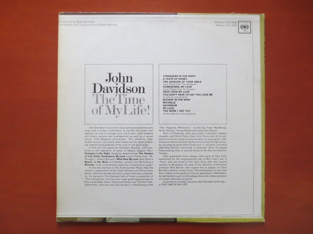 John Davidson – The Time of My Life (1966) Vinyl LP