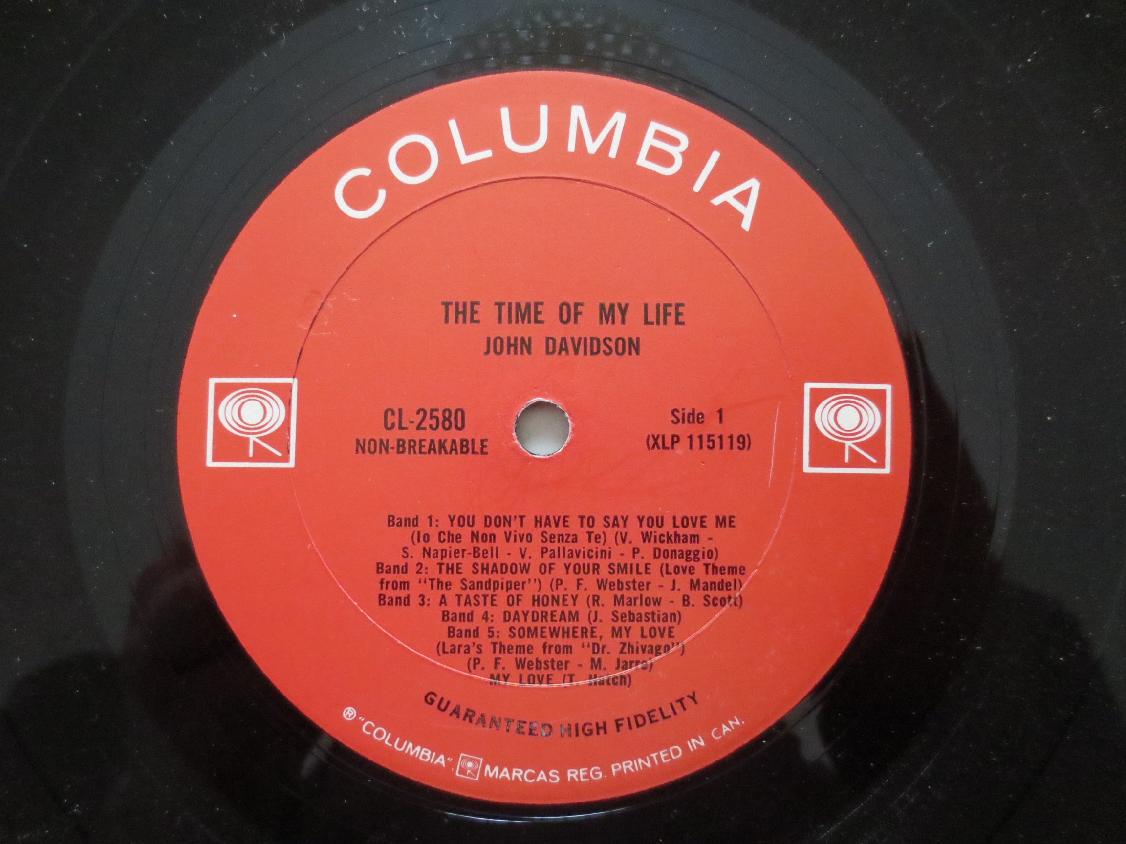 John Davidson – The Time of My Life (1966) Vinyl LP