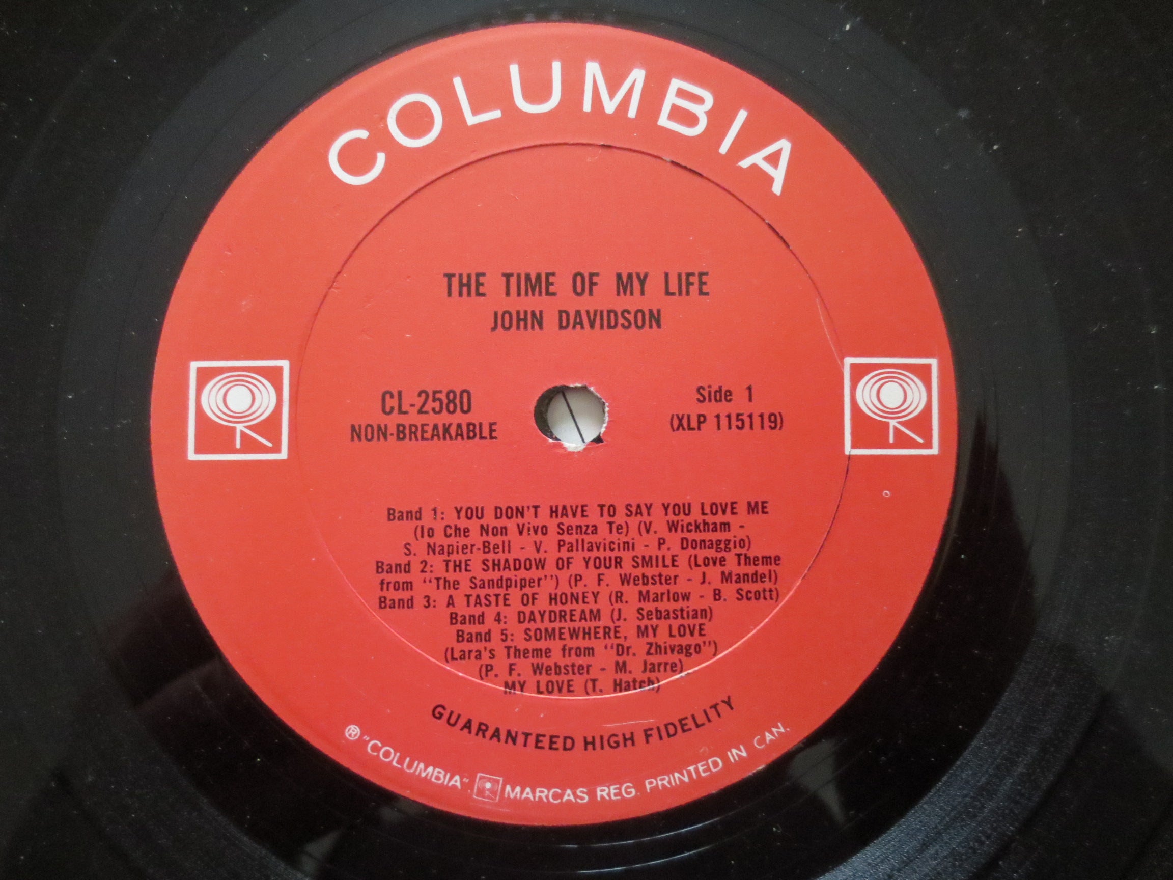 John Davidson – The Time of My Life (1966) Vinyl LP