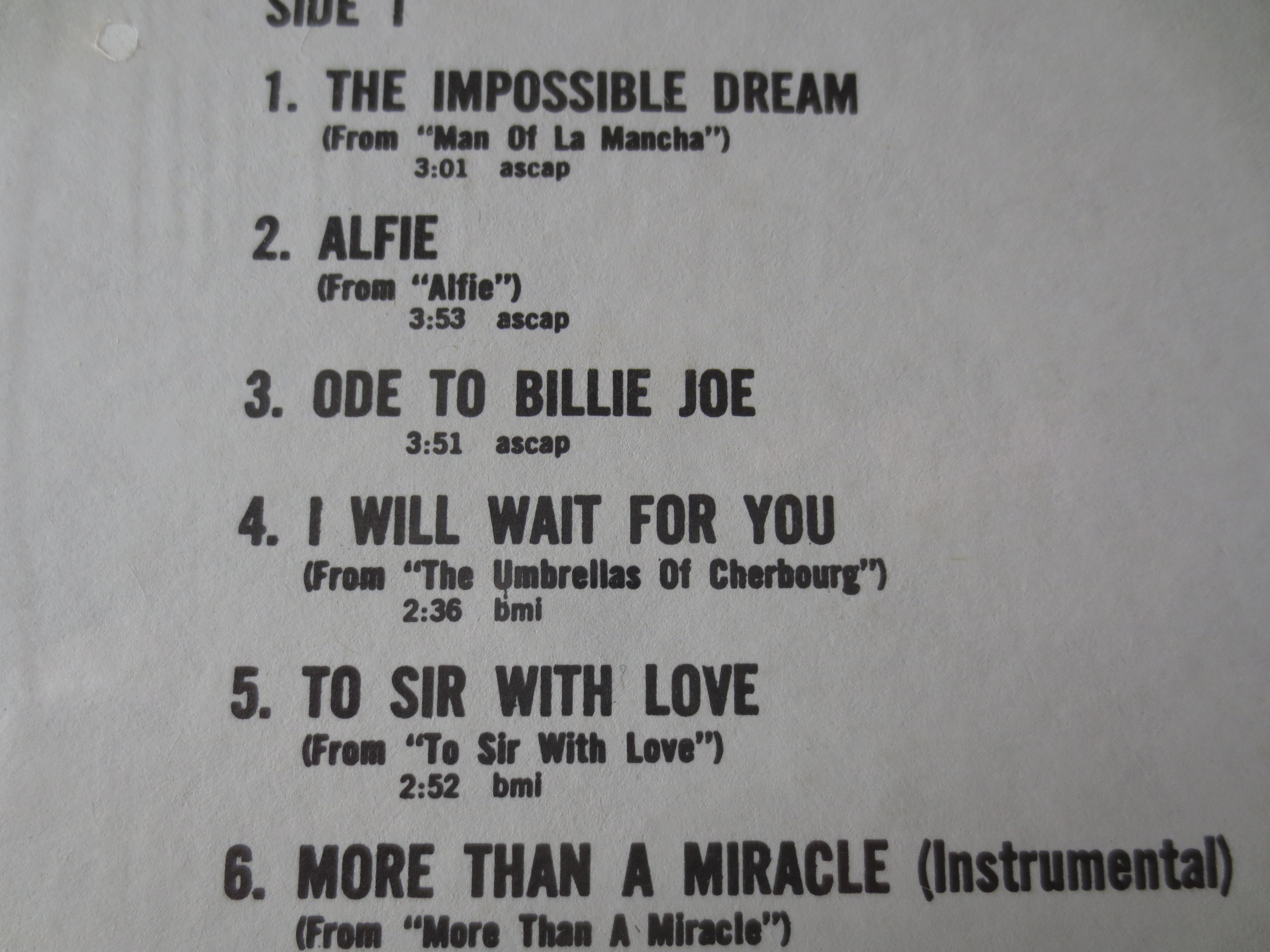 Roger Williams – More Than a Miracle (1968) Vinyl LP