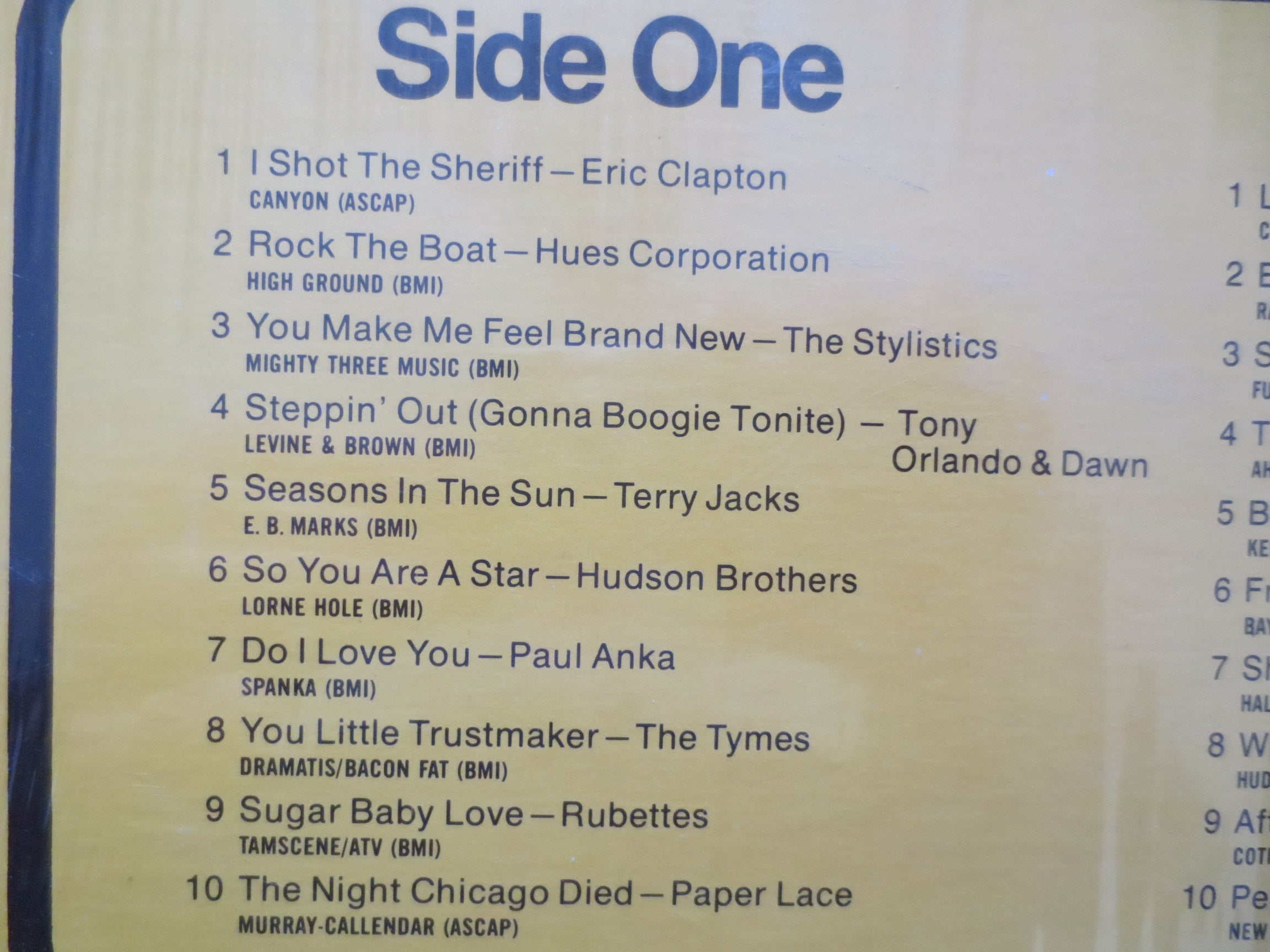20 Top Hits – Original Stars (1974) Vinyl LP