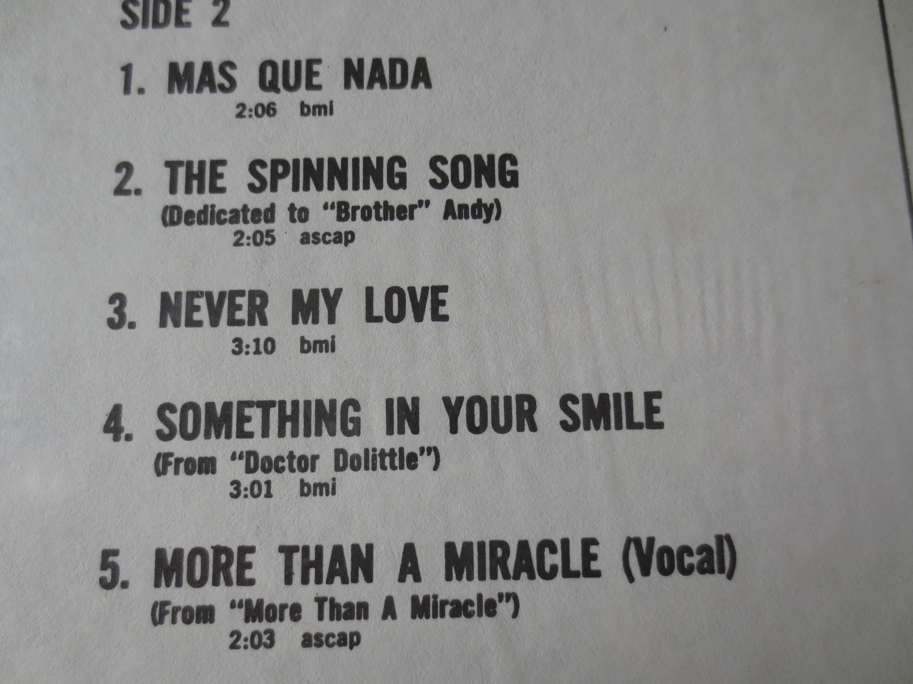 Roger Williams – More Than a Miracle (1968) Vinyl LP
