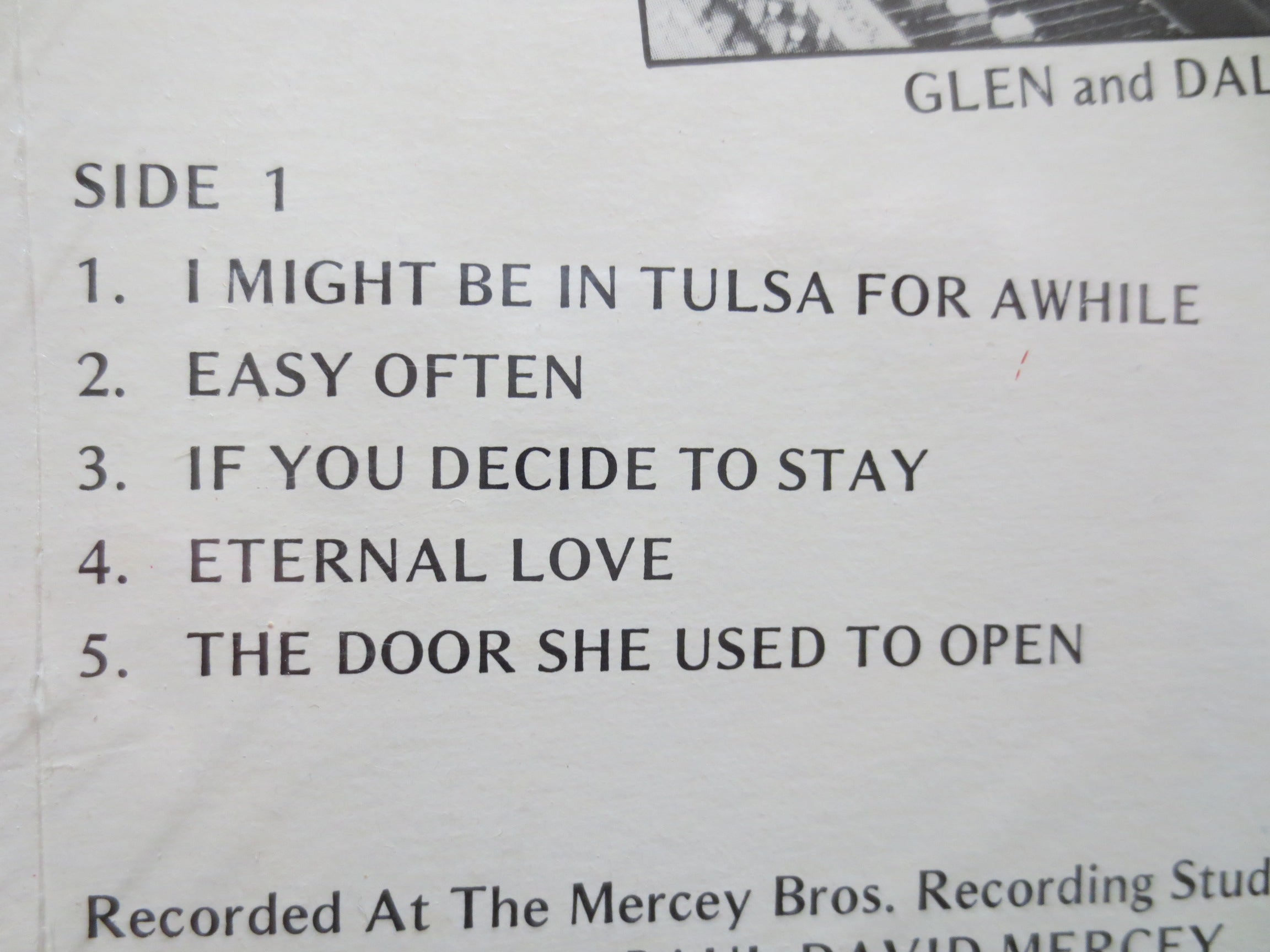 Glen Logan – I Might Be in Tulsa for a While (c.1975) Vinyl LP — Factory Sealed