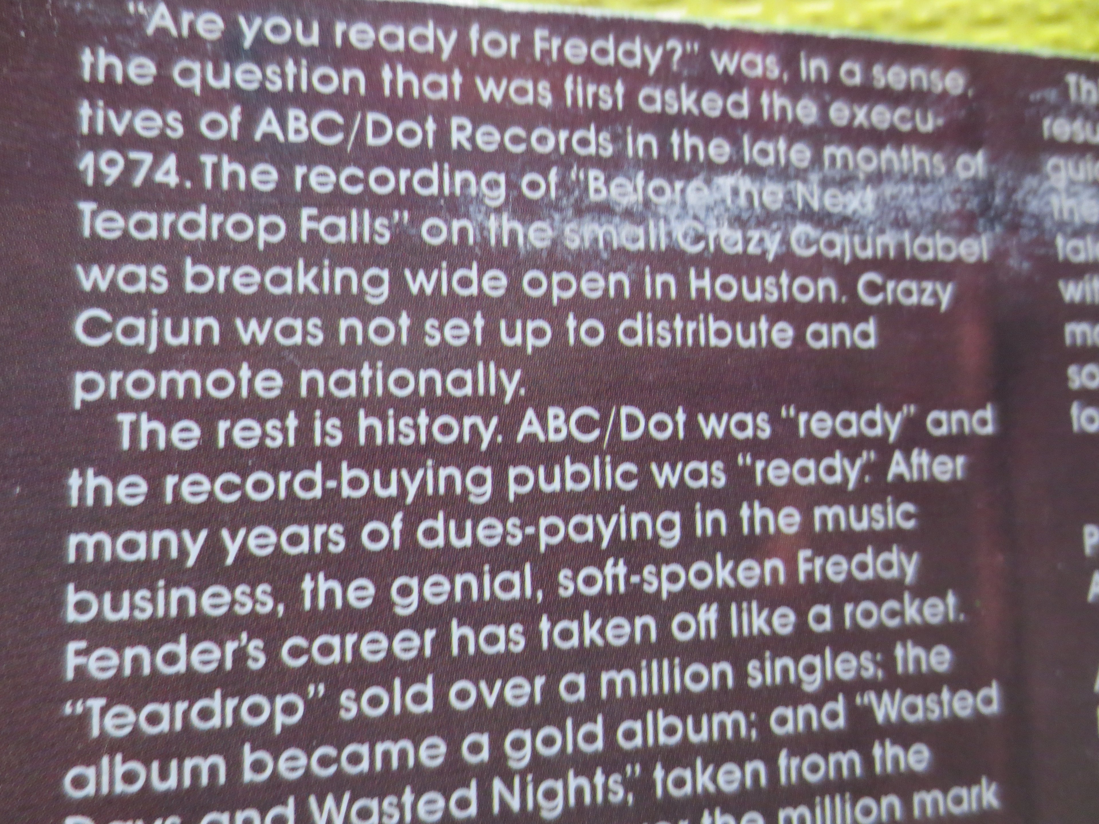 Freddy Fender – Are You Ready for Freddy (1975) Vinyl LP