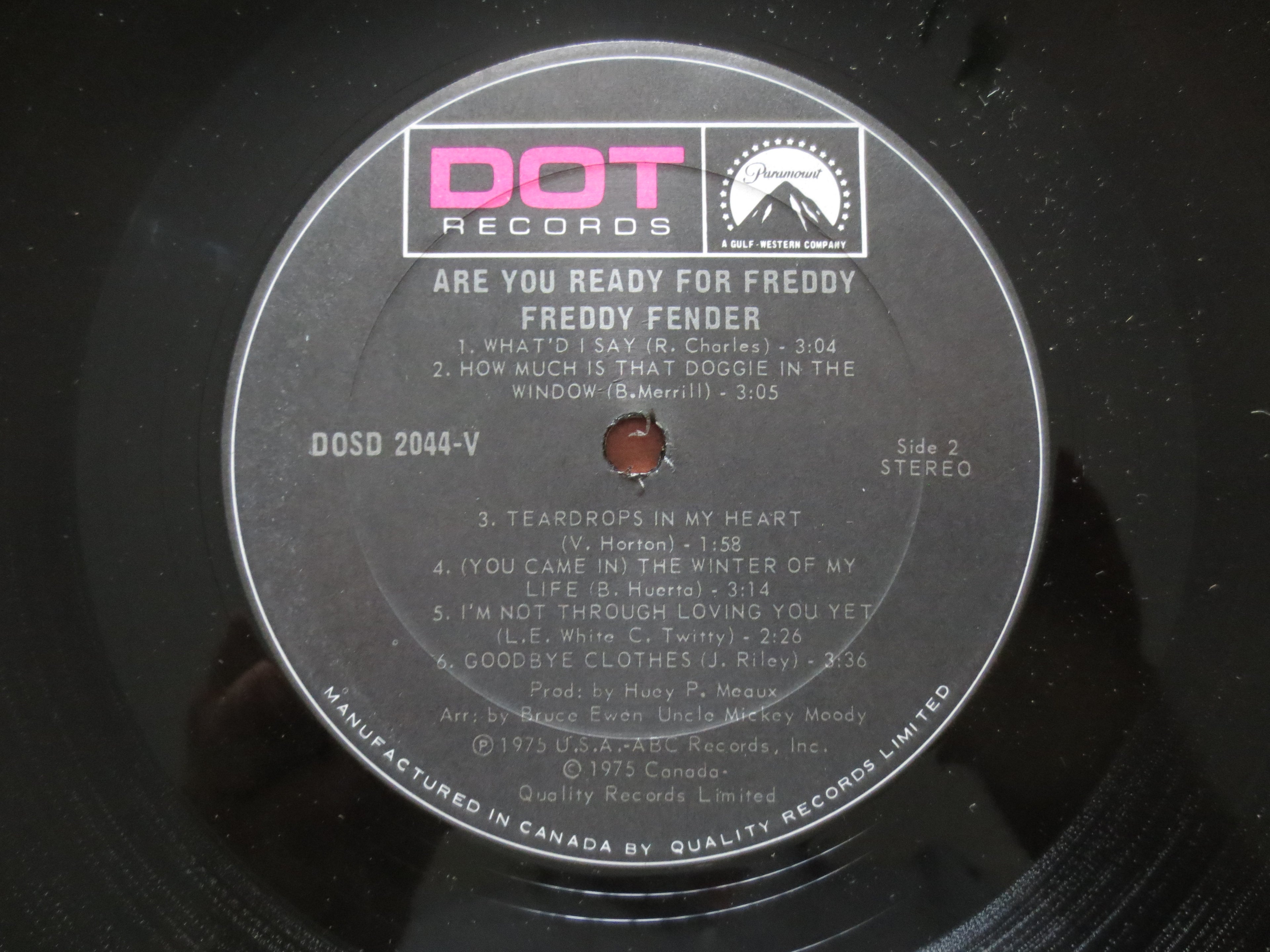 Freddy Fender – Are You Ready for Freddy (1975) Vinyl LP
