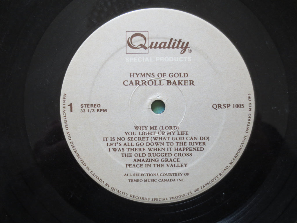 Carroll Baker – Hymns of Gold (1985) Vinyl LP