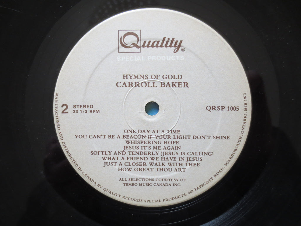Carroll Baker – Hymns of Gold (1985) Vinyl LP