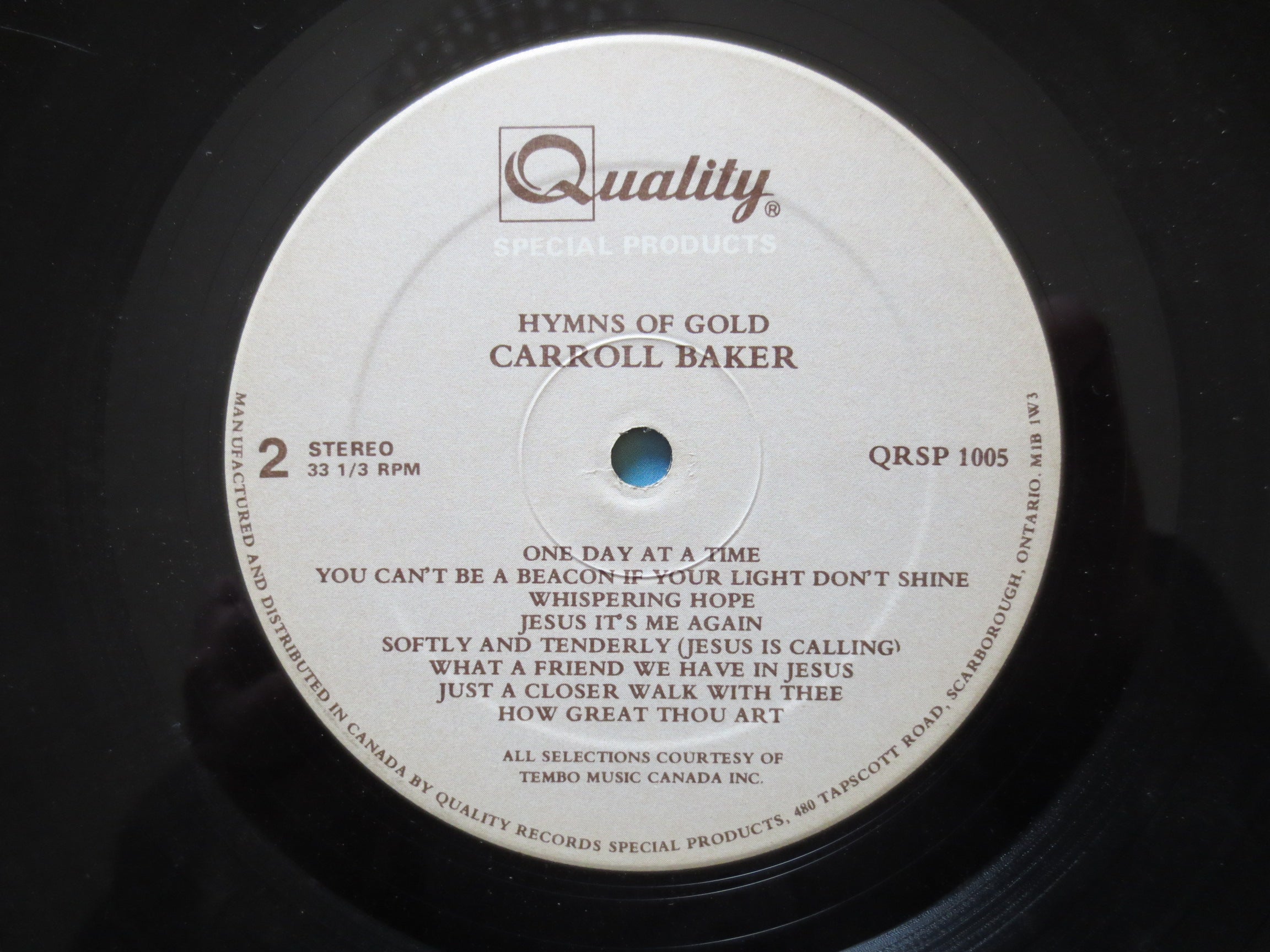 Carroll Baker – Hymns of Gold (1985) Vinyl LP