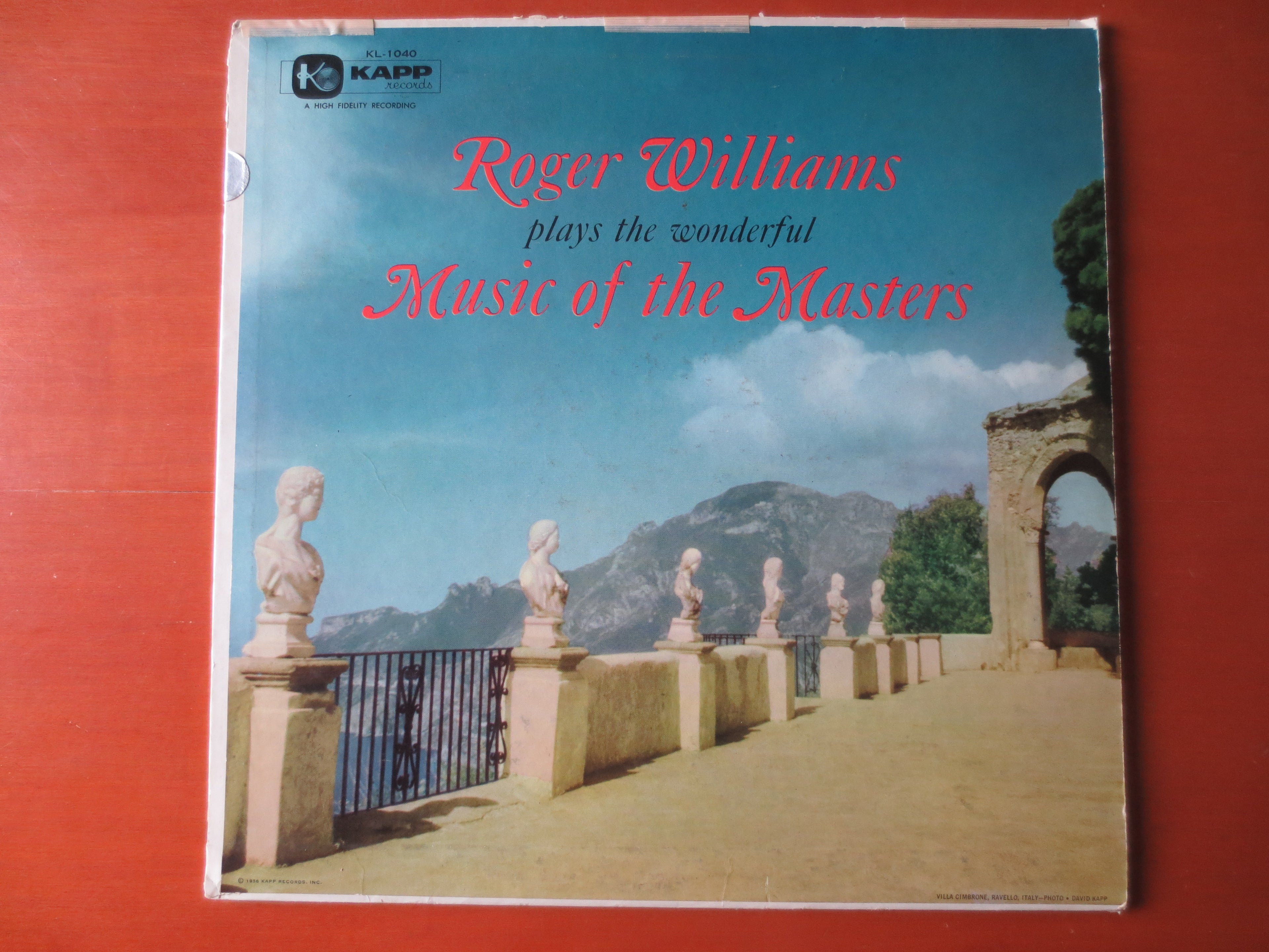 Roger Williams – Music of the Masters (1956) Vinyl LP