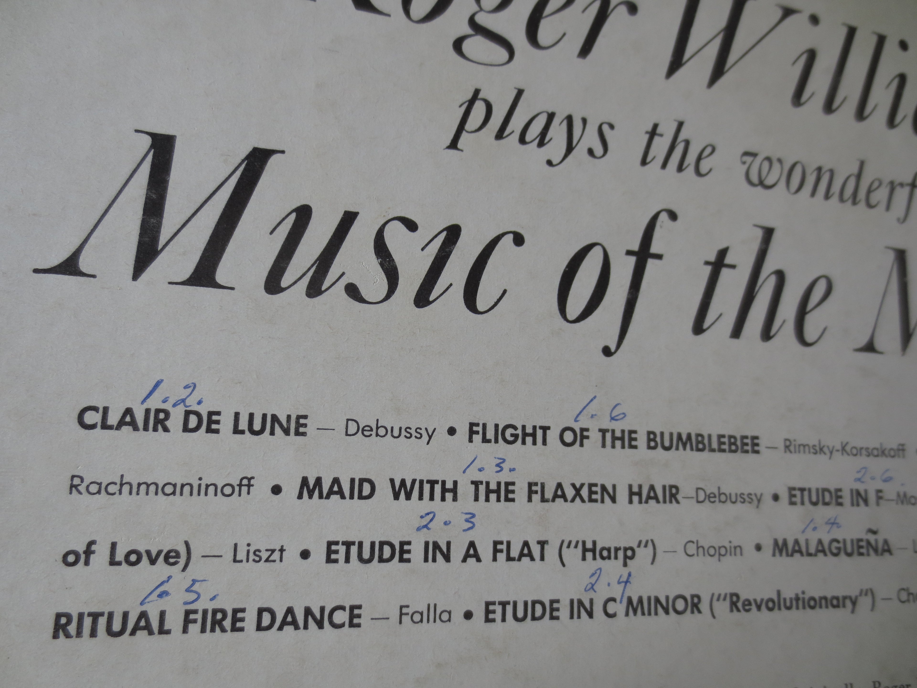 Roger Williams – Music of the Masters (1956) Vinyl LP