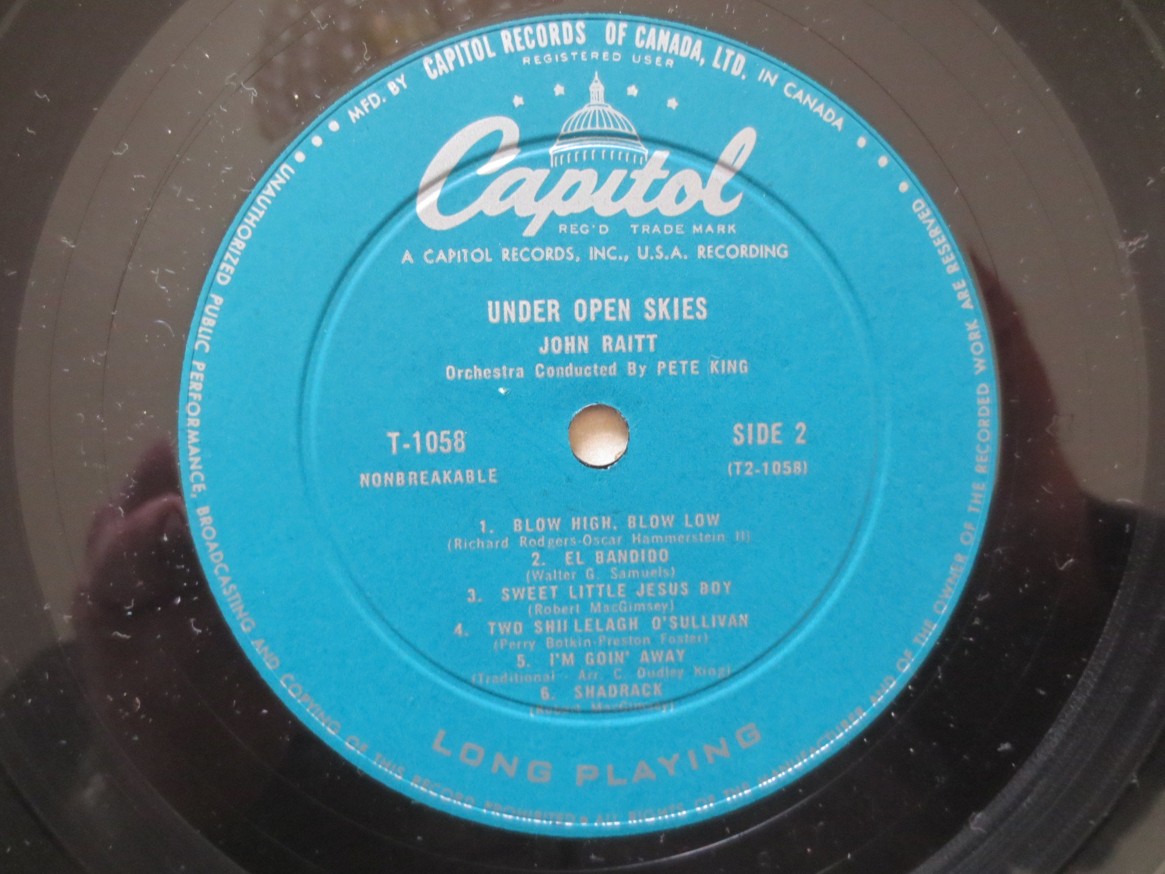 John Raitt – Under Open Skies (1958) Vinyl LP