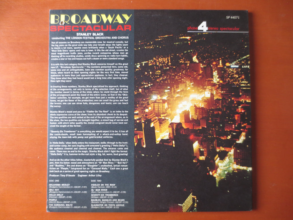 Stanley Black and His Orchestra – Broadway Spectacular (1966) Vinyl LP