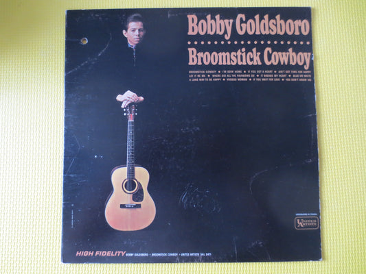 BOBBY GOLDSBORO, BROOMSTICK Cowboy, Vintage Vinyl, Record Vinyl, Bobby Goldsboro lps, Vinyl Records, lps, 1965 Records,