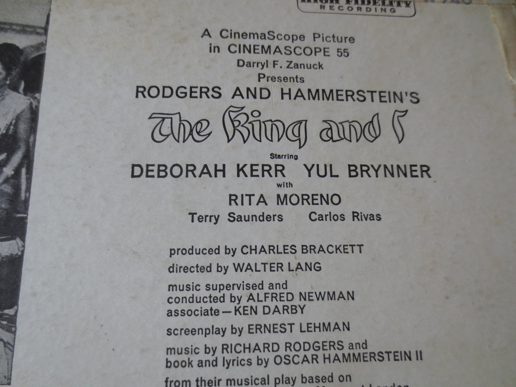 Various Artists – The King and I (Original Soundtrack) (1956) Vinyl LP