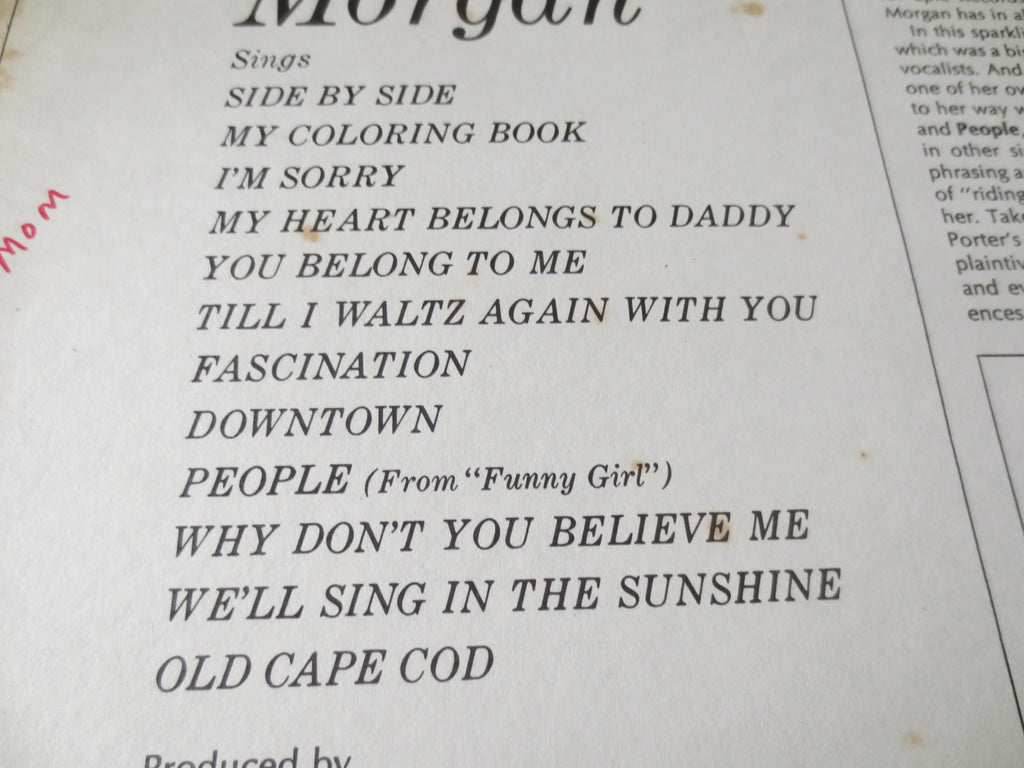 Jane Morgan – In My Style (1965) Vinyl LP