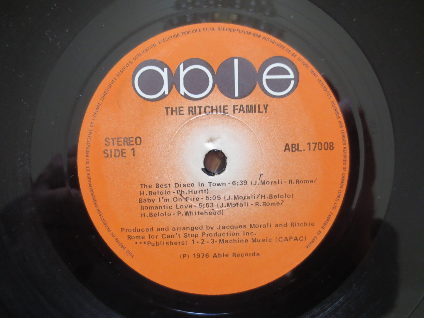 The RITCHIE FAMILY, ARABIAN Nights Lp, Ritchie Family Music, Ritchie Family Vinyl, Vinyl Record, Disco Vinyl, 1976 Records