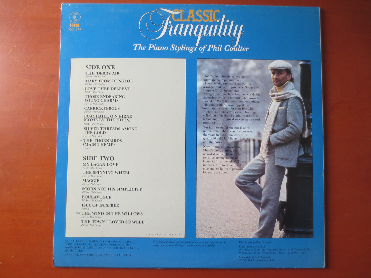 PHIL COULTER, Classic TRANQUILITY, Phil Coulter Record, Phil Coulter Album, Vintage Vinyl, Phil Coulter lp, lp, 1984 Records