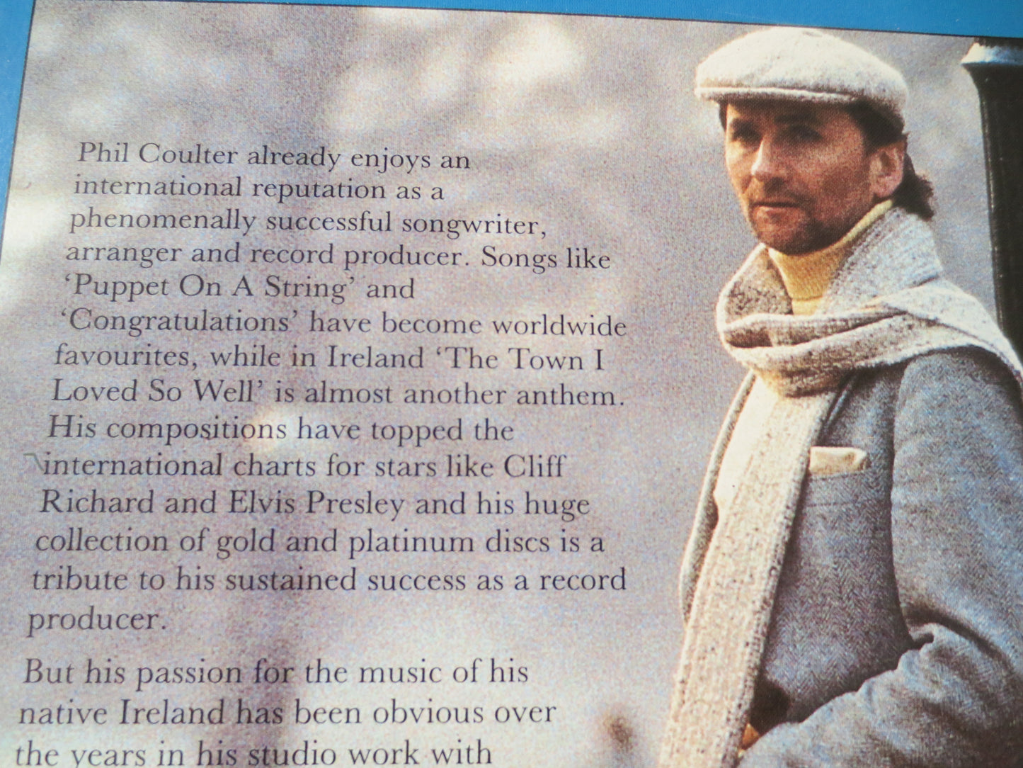 PHIL COULTER, Classic TRANQUILITY, Phil Coulter Record, Phil Coulter Album, Vintage Vinyl, Phil Coulter lp, lp, 1984 Records