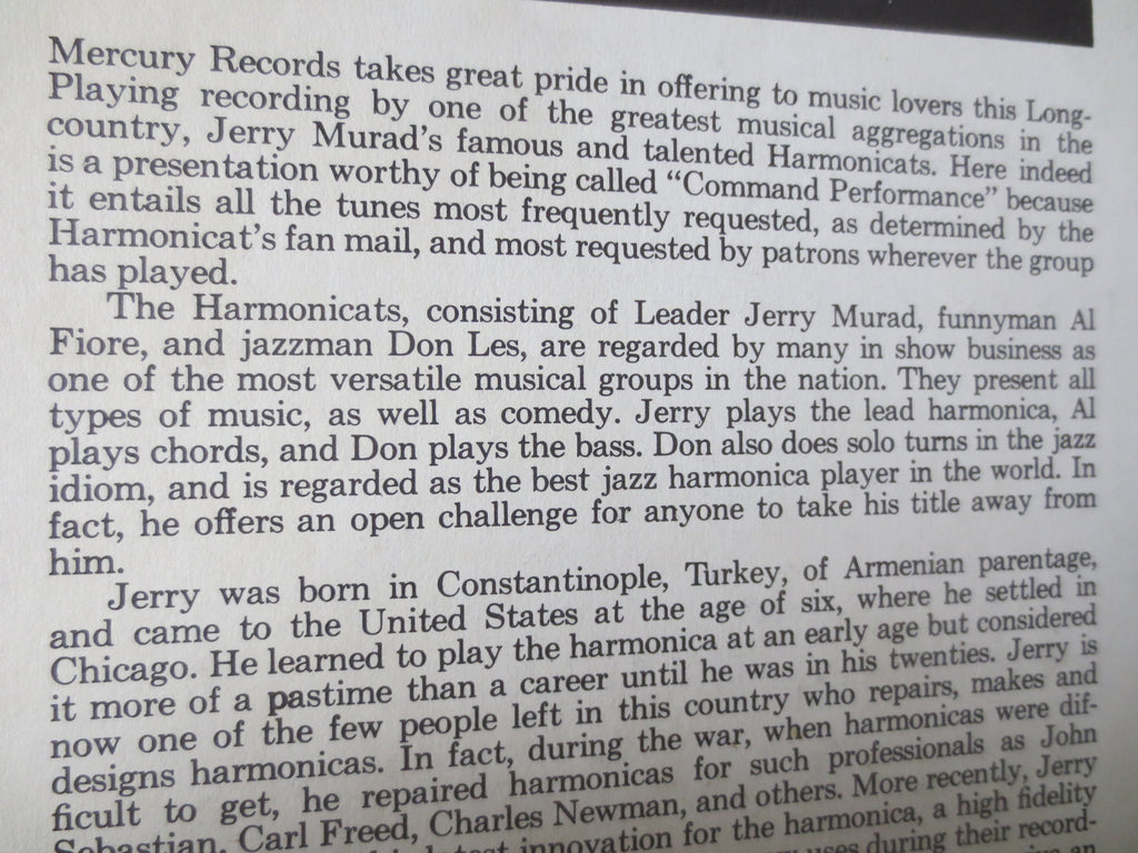 The Harmonicats – Command Performance (1956) Vinyl LP