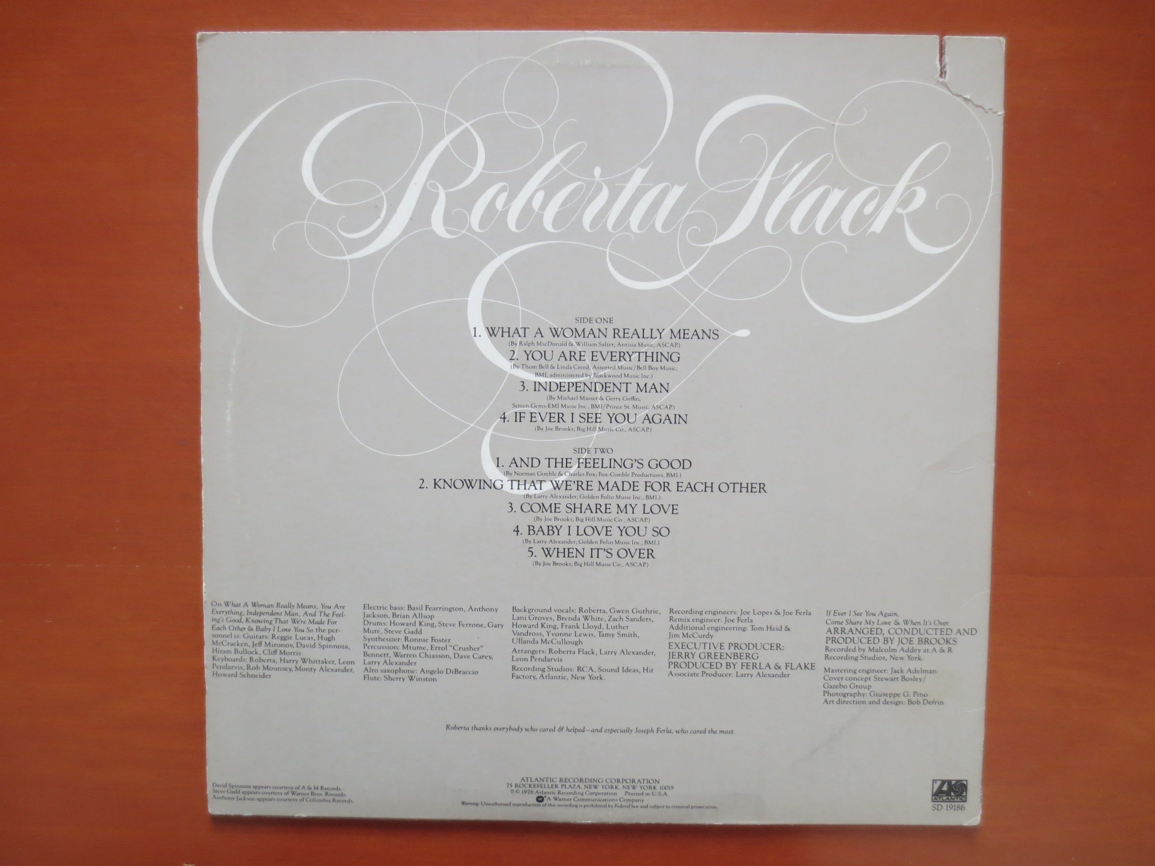 Roberta Flack – Roberta Flack (1978) Vinyl LP