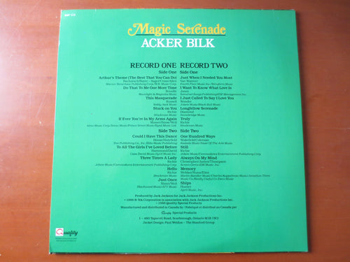 ACKER BILK, MAGIC Serenade, Acker Bilk Records, Jazz Record, Vintage Vinyl, Acker Bilk Albums, Vinyl Records, 1986 Records