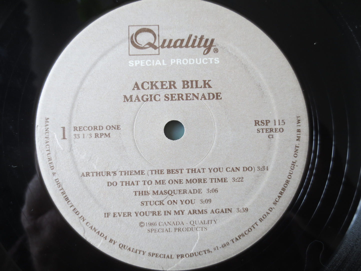 ACKER BILK, MAGIC Serenade, Acker Bilk Records, Jazz Record, Vintage Vinyl, Acker Bilk Albums, Vinyl Records, 1986 Records