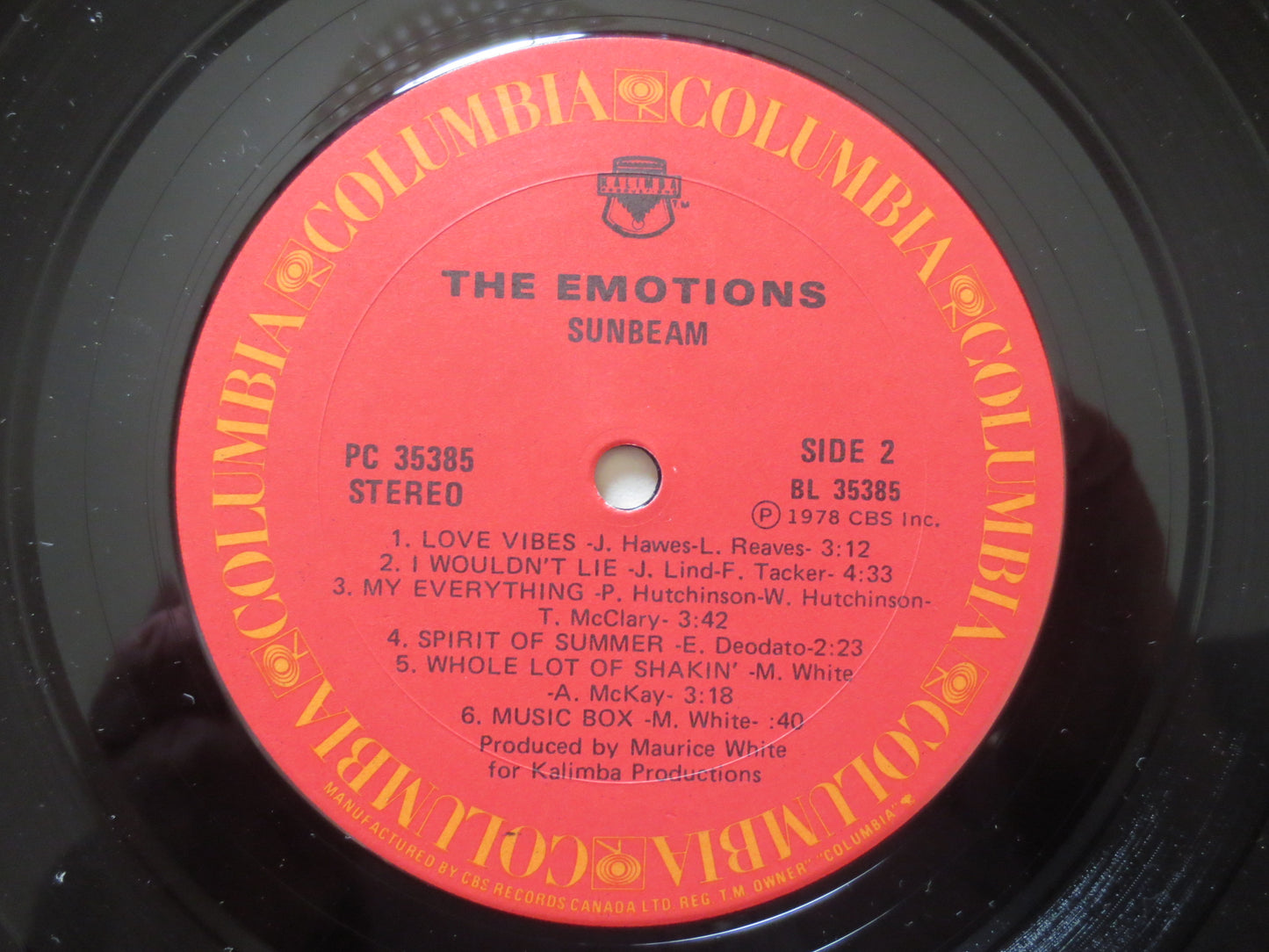 The EMOTIONS, SUNBEAM Album, The Emotions Record, The Emotions Vinyl, The Emotions Album, Record Vinyl, Lps, 1978 Records