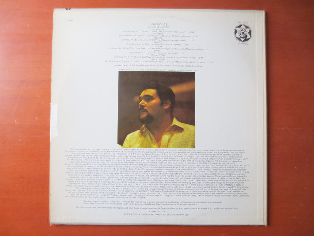 Waldo de los Ríos – Sinfonias (1970) Vinyl LP