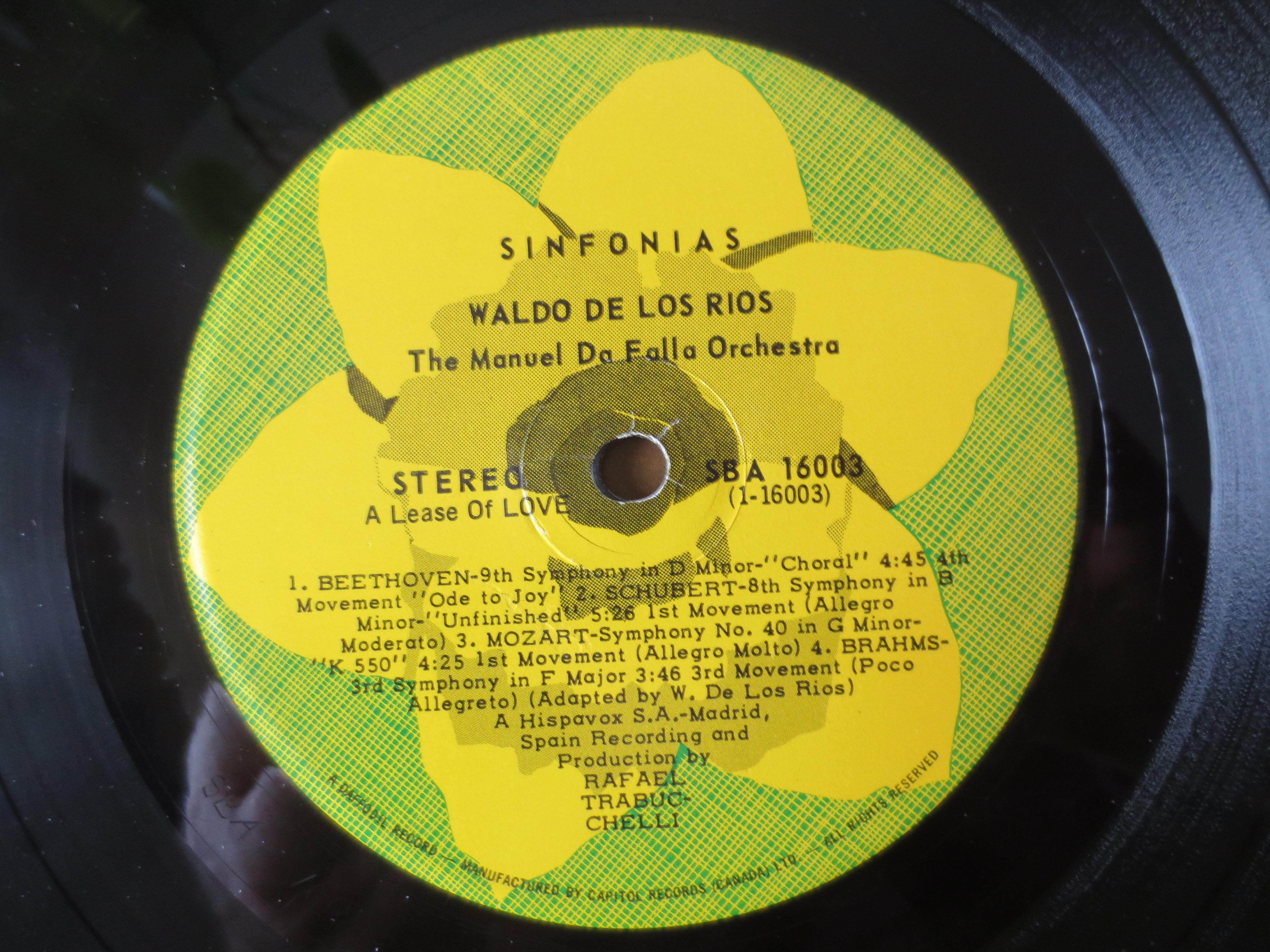 Waldo de los Ríos – Sinfonias (1970) Vinyl LP