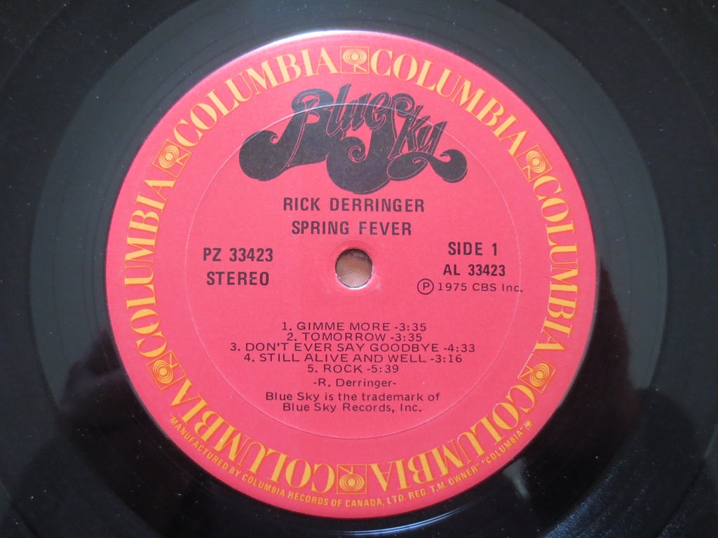 Rick Derringer – Spring Fever (1975) Vinyl LP