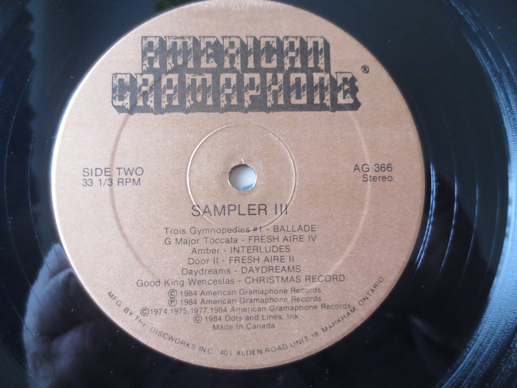 American Gramaphone – Sampler III (1984) Vinyl LP