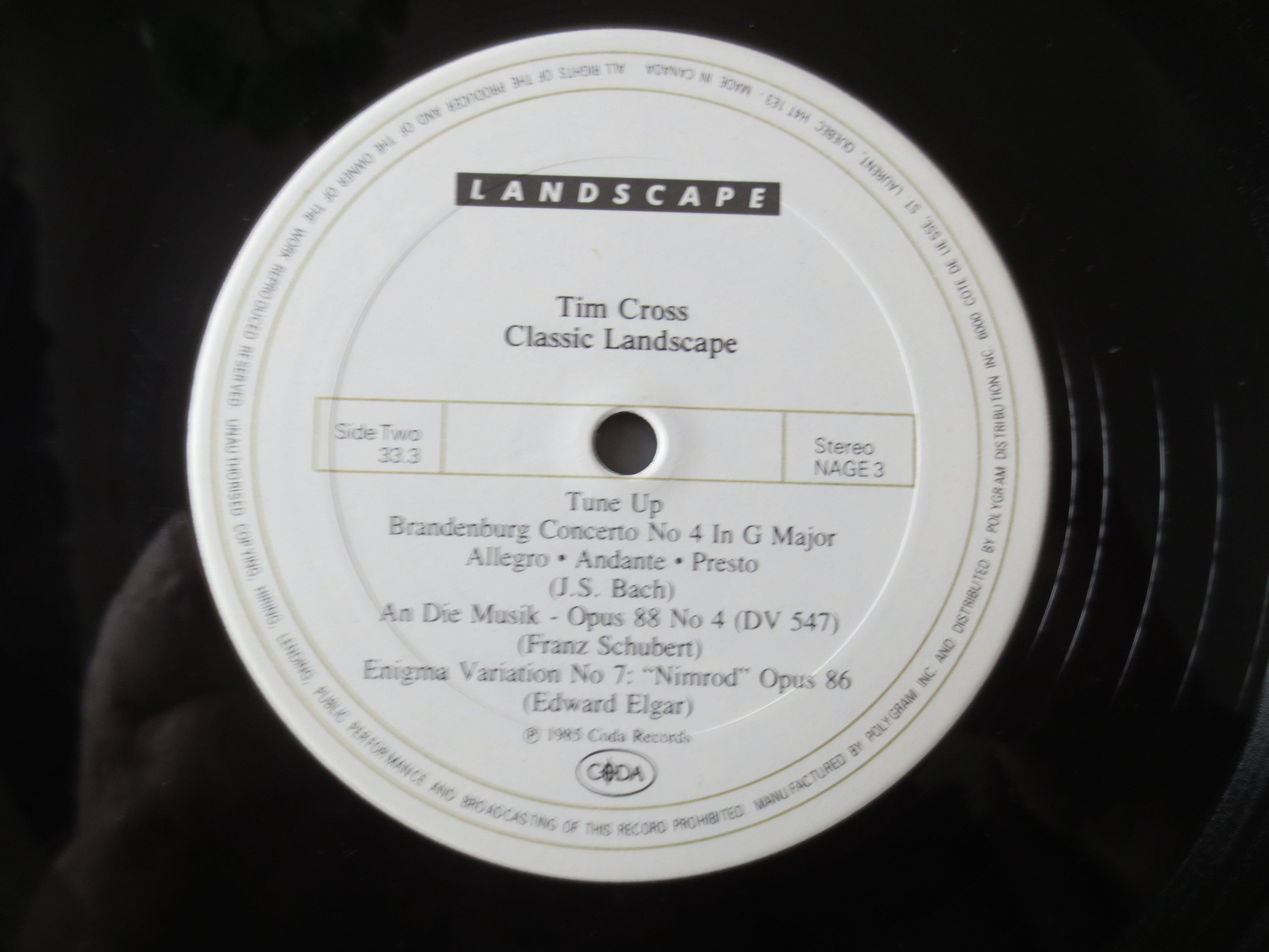Tim Cross – Classic Landscape (1985) Vinyl LP