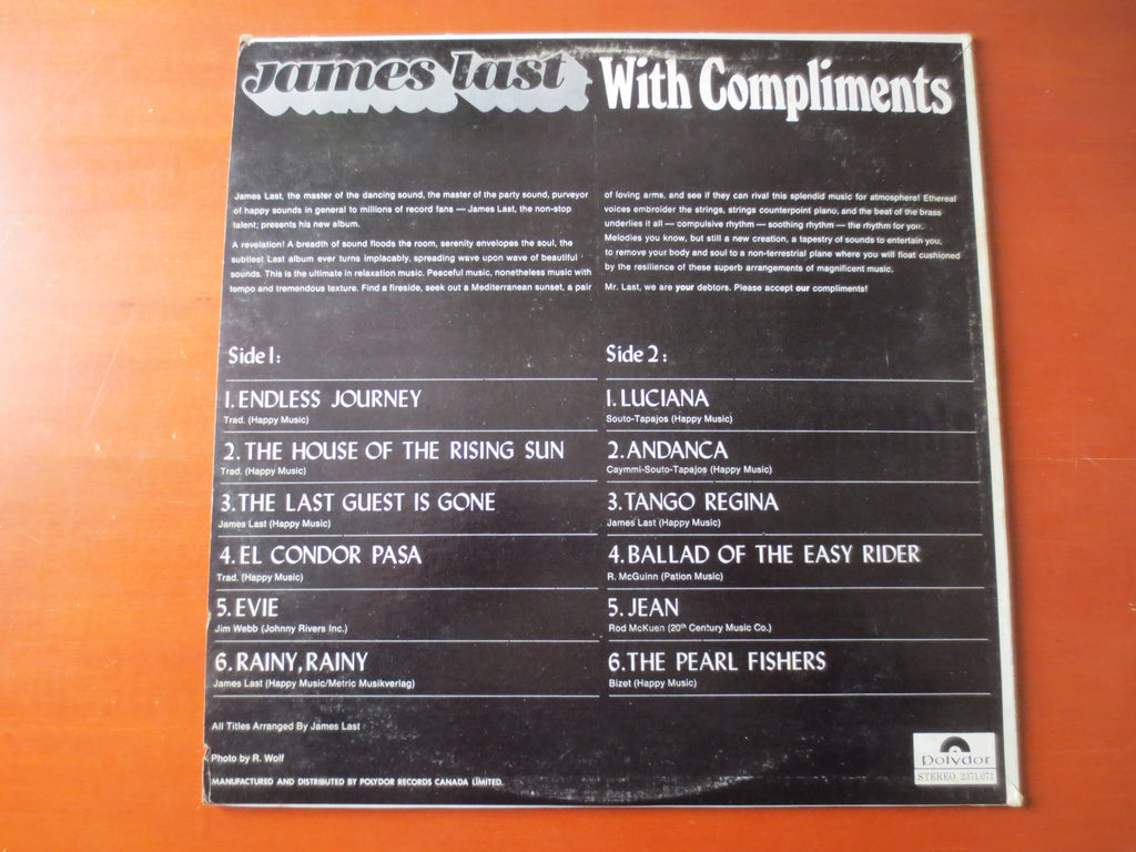 James Last – With Compliments (1970) Vinyl LP