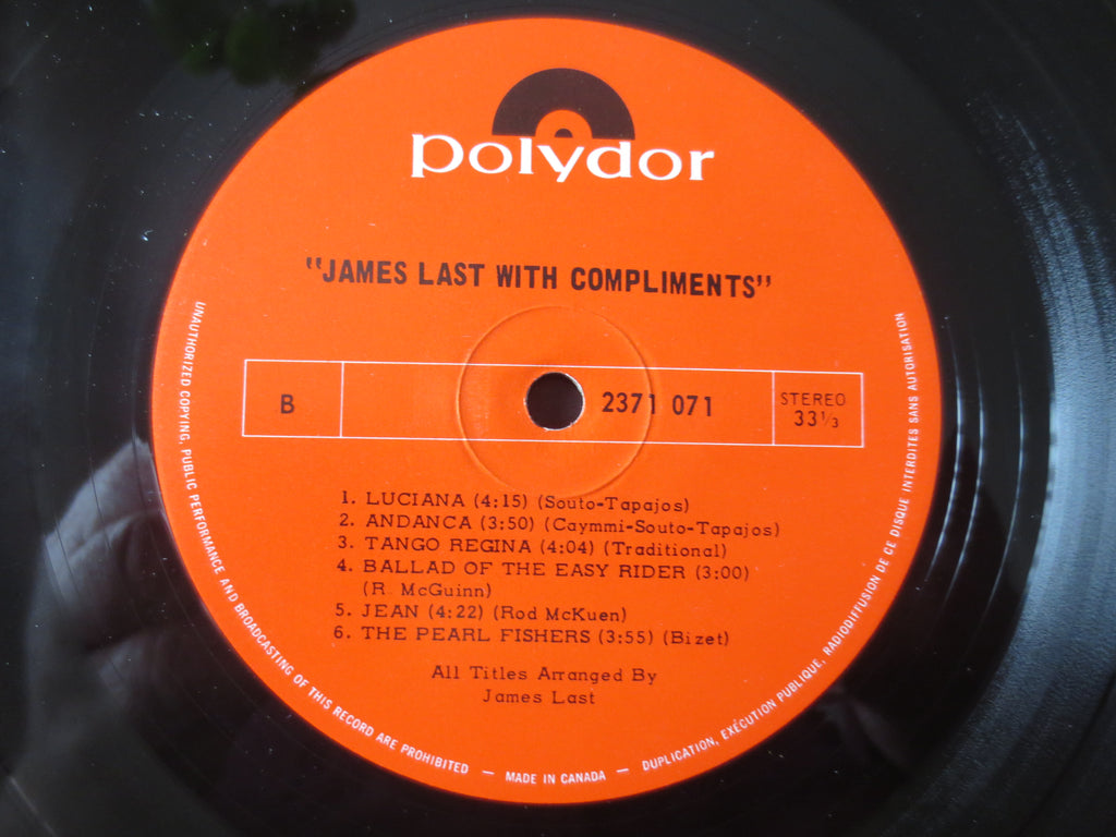 James Last – With Compliments (1970) Vinyl LP