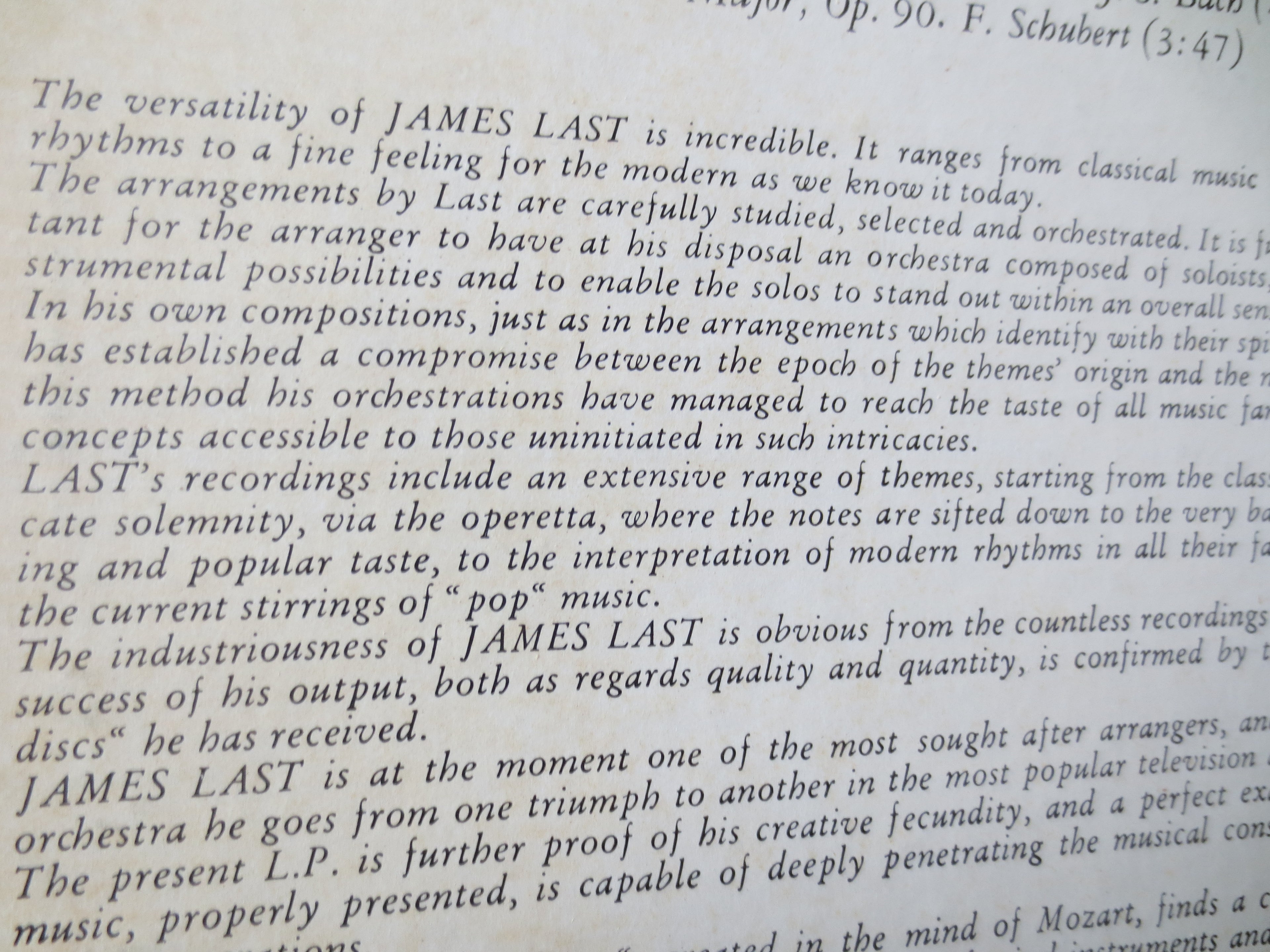 James Last – In Concert (1969) Vinyl LP