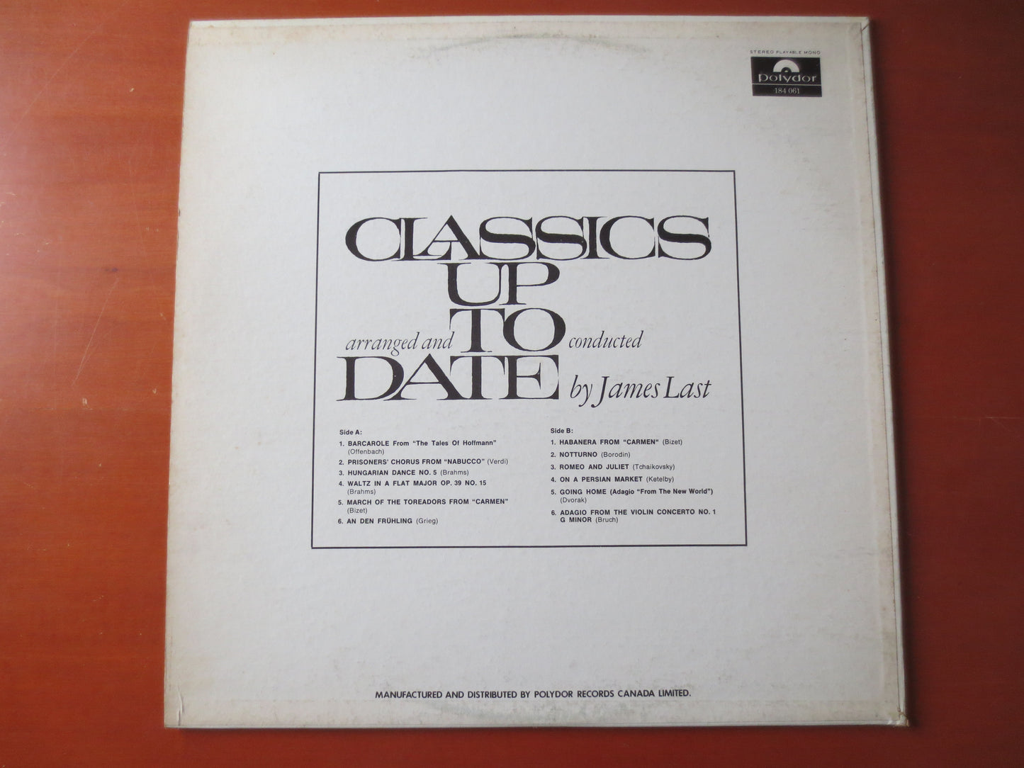 JAMES LAST, CLASSICS Up To Date, James Last Record, James Last Albums, Vintage Vinyl, James Last Vinyl, Vinyl, 1966 Records