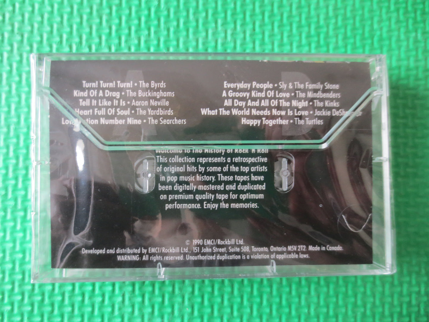History of ROCK and ROLL, Volume 2, Factory SEALED,  Rock and Roll Tapes, Cassettes, Tape Cassette, Tapes, Cassette Music