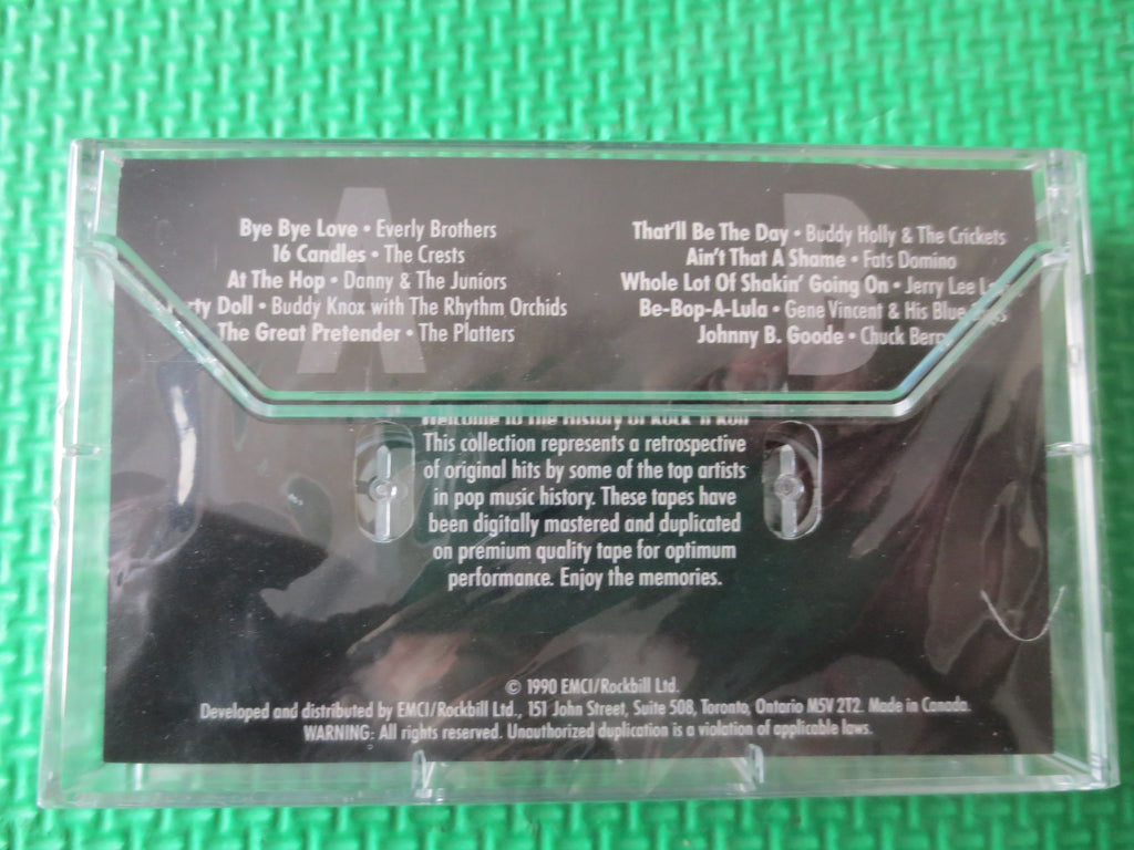 History of Rock and Roll – Volume 1 (1990) Cassette – Factory Sealed
