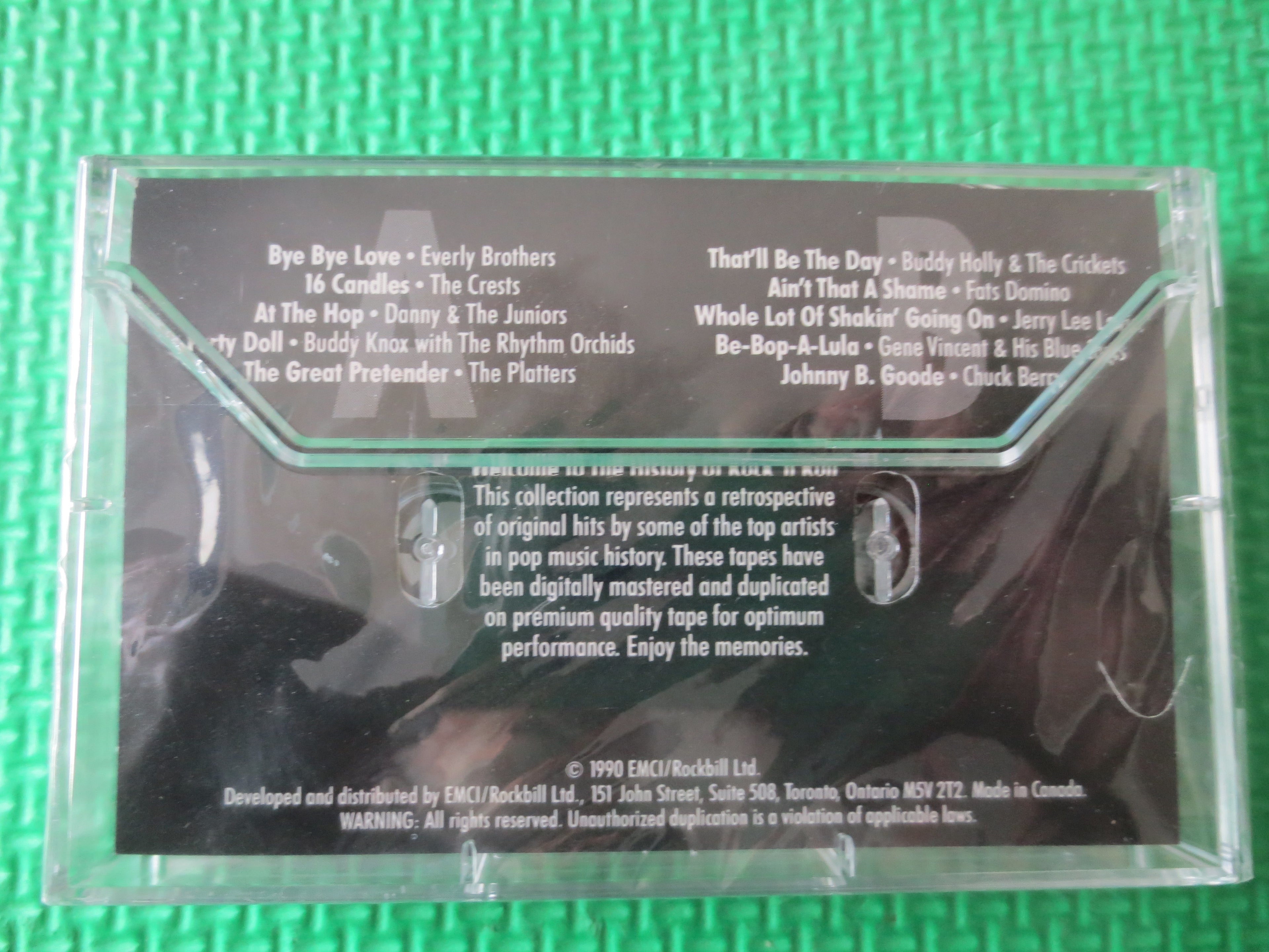 History of Rock and Roll – Volume 1 (1990) Cassette – Factory Sealed