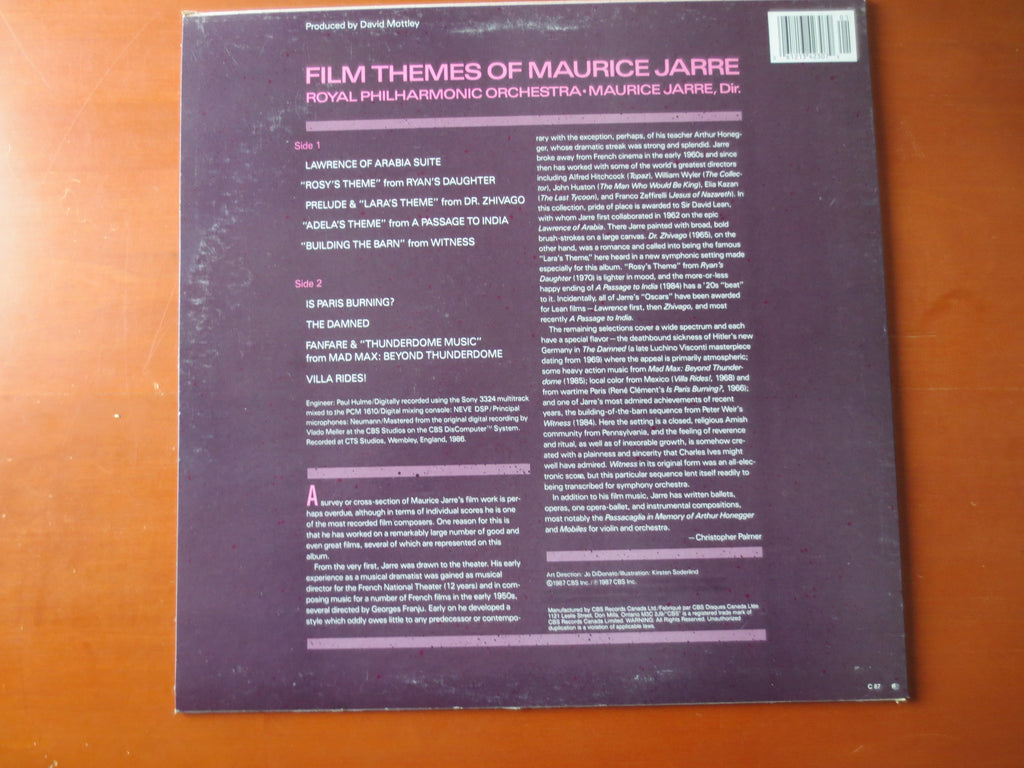 Maurice Jarre – Jarre by Jarre (1987) Vinyl LP